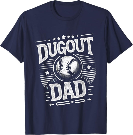 Dugout Dad T-Shirt - T-Shirt | Navy