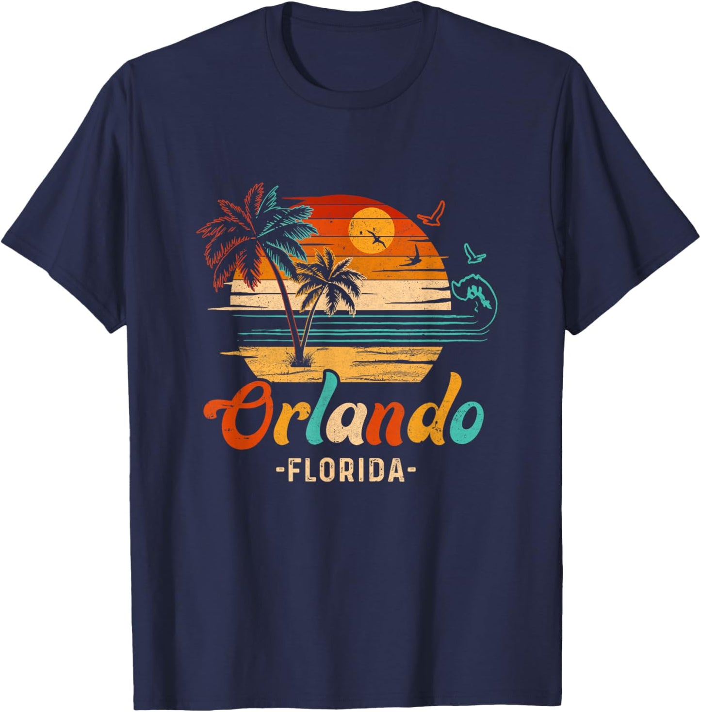Orlando Florida Vacation 2026 Matching Family Group T-Shirt - T-Shirt | Navy