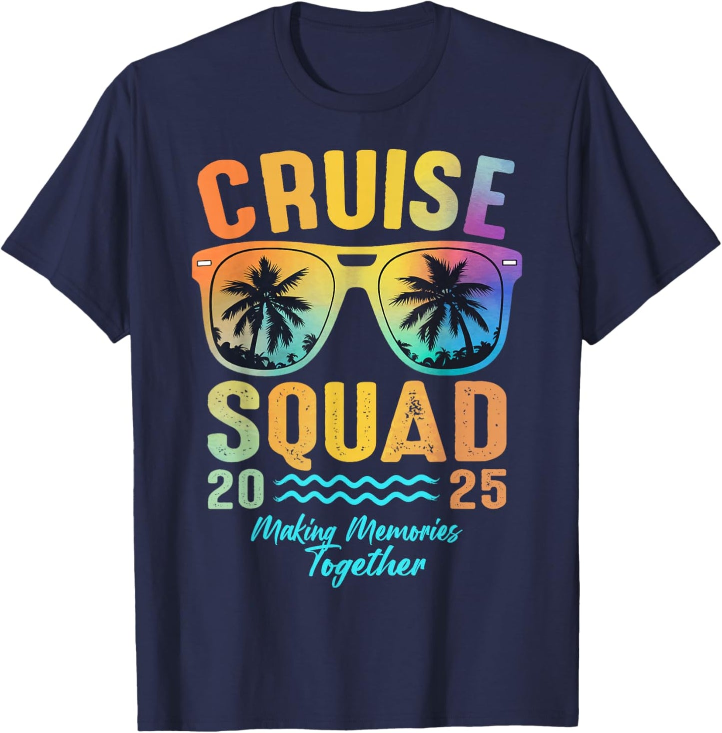 Cruise Squad 2025 Family Cruise Vacation Trip Group Matching T-Shirt - T-Shirt | Navy
