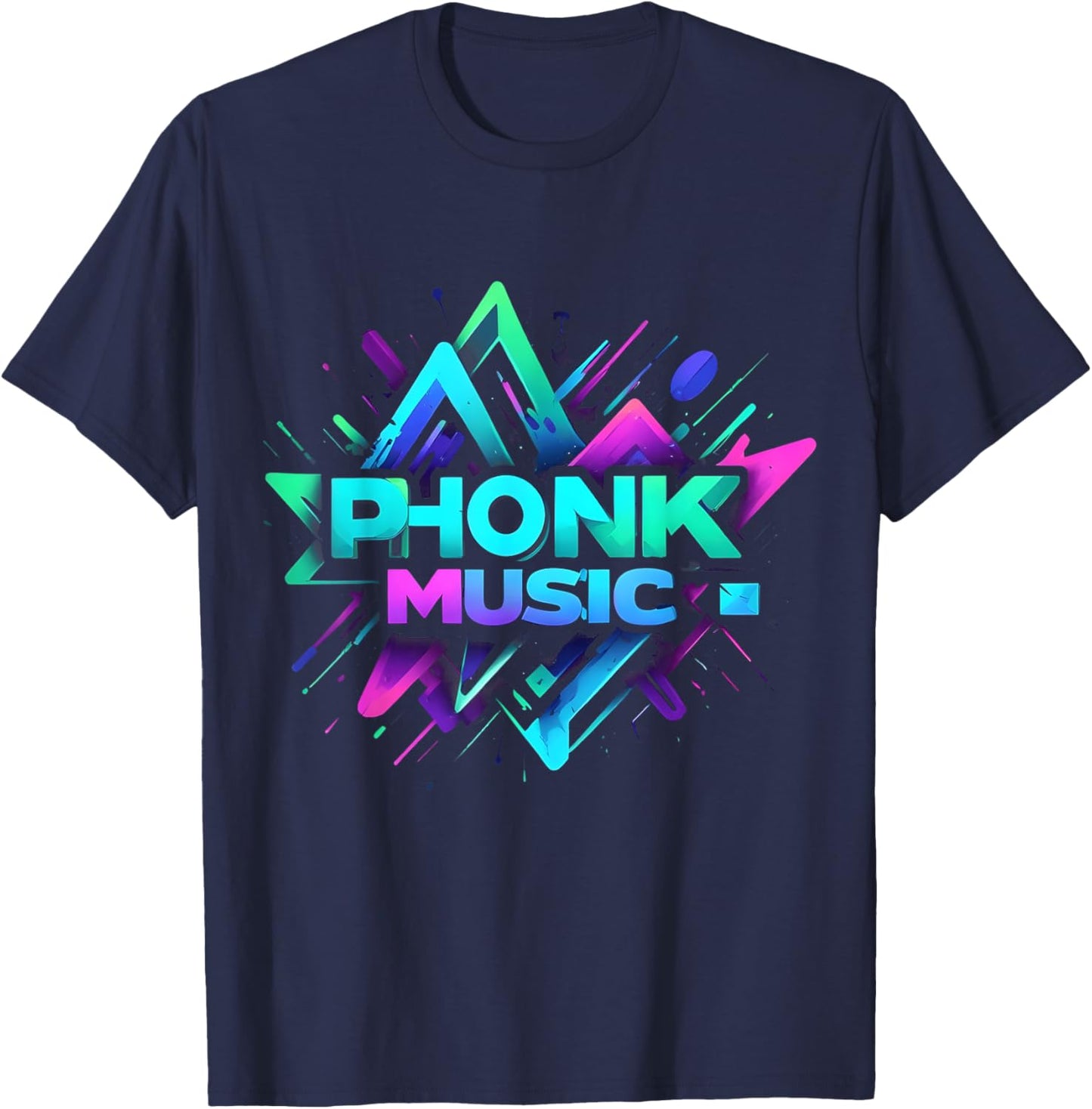 Phonk Music Black T-Shirt - T-Shirt | Navy