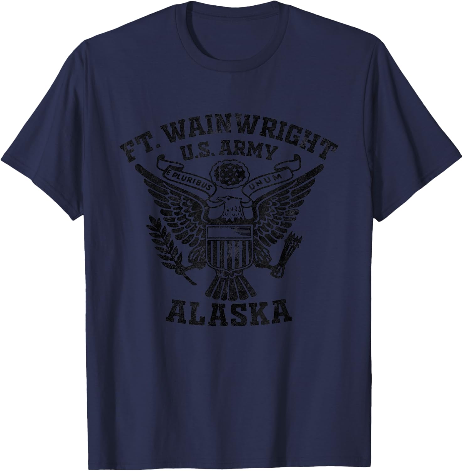 Fort Wainwright US Military Base Alaska AK Ft Wainwright T-Shirt - T-Shirt | Navy