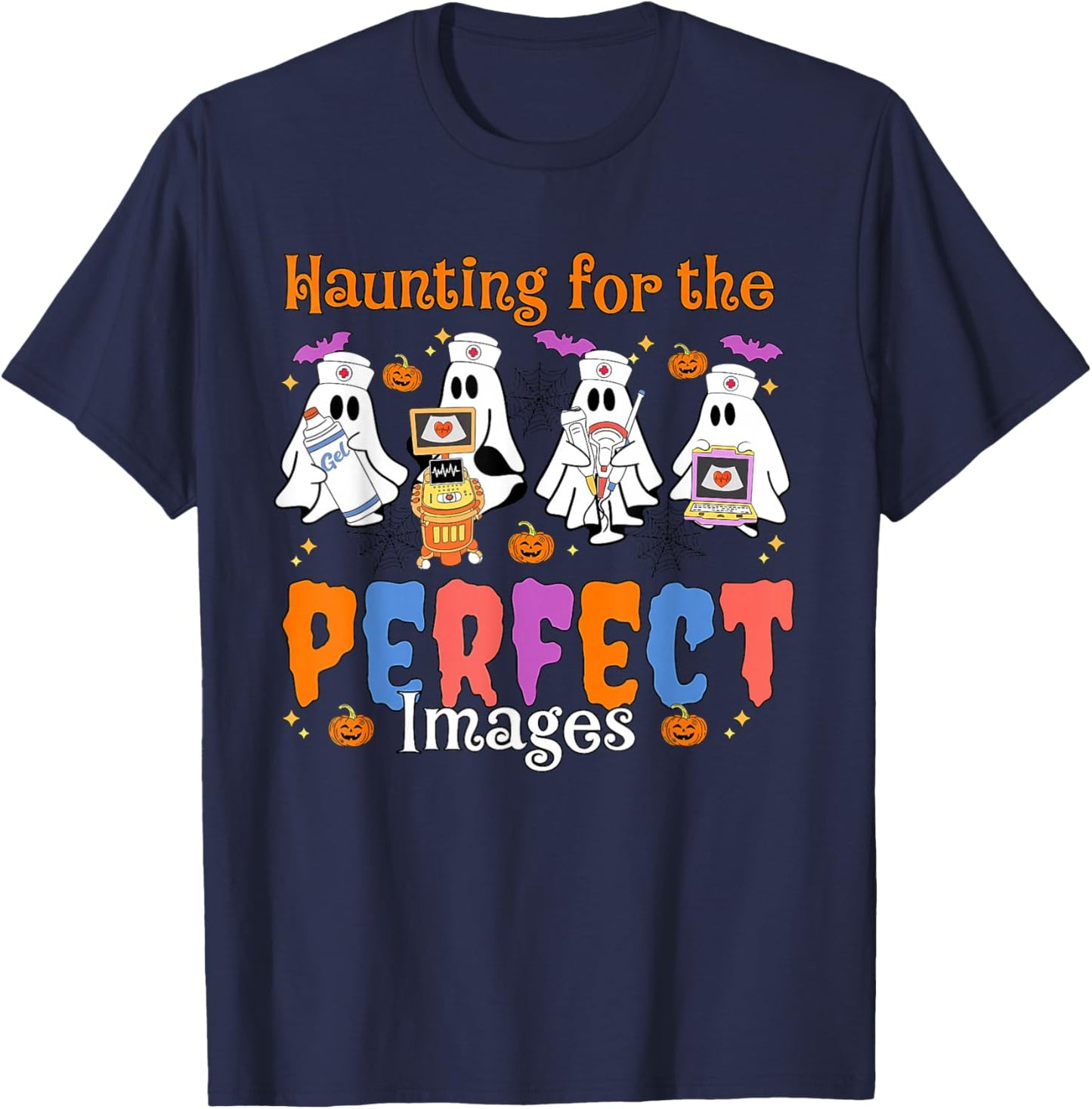 Haunting for the perfect images shirt Rad Tech Halloween T-Shirt - T-Shirt | Navy