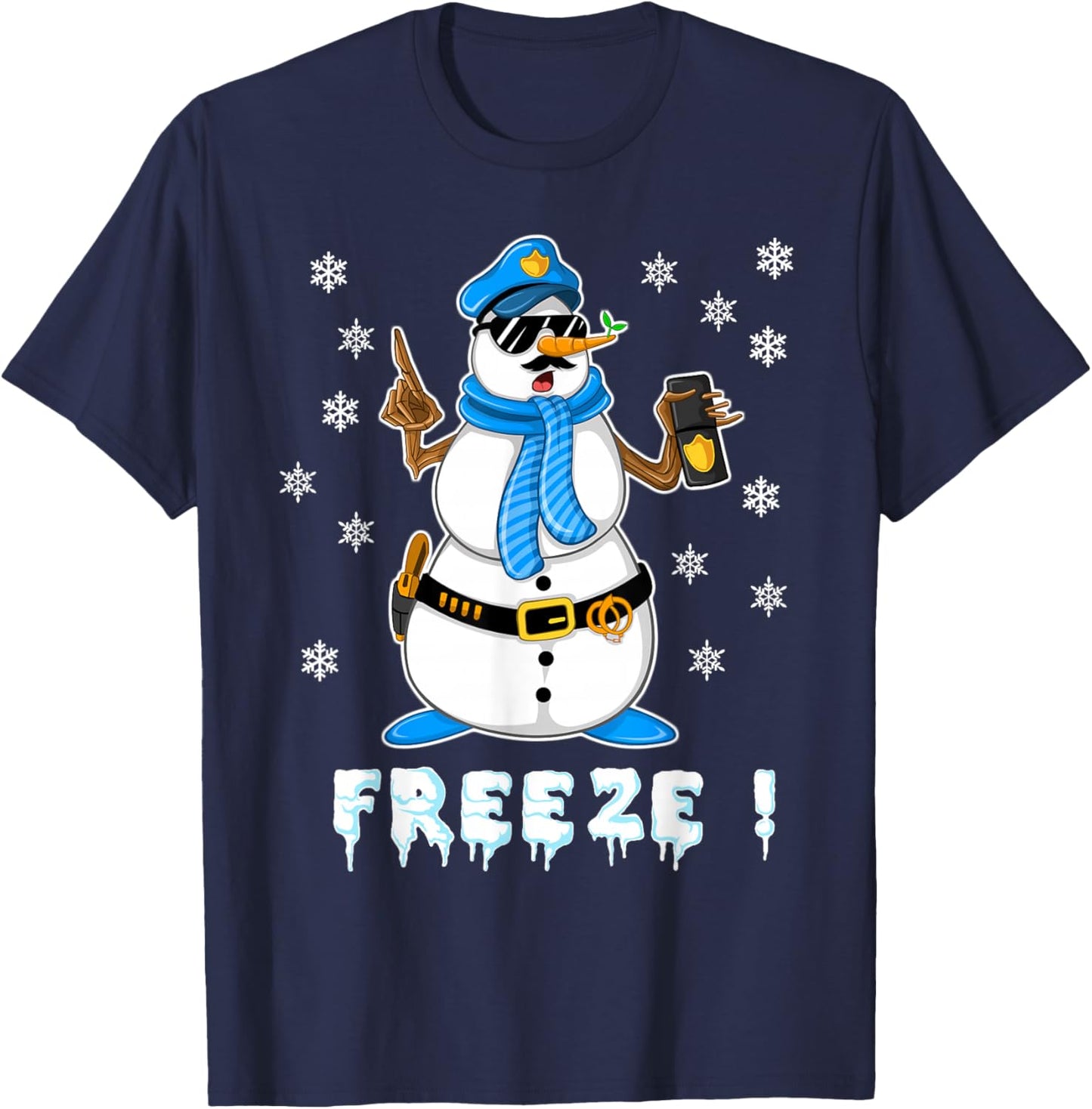 Cool Police Officer Design For Boys Kids Toddler Cop Police T-Shirt - T-Shirt | Navy