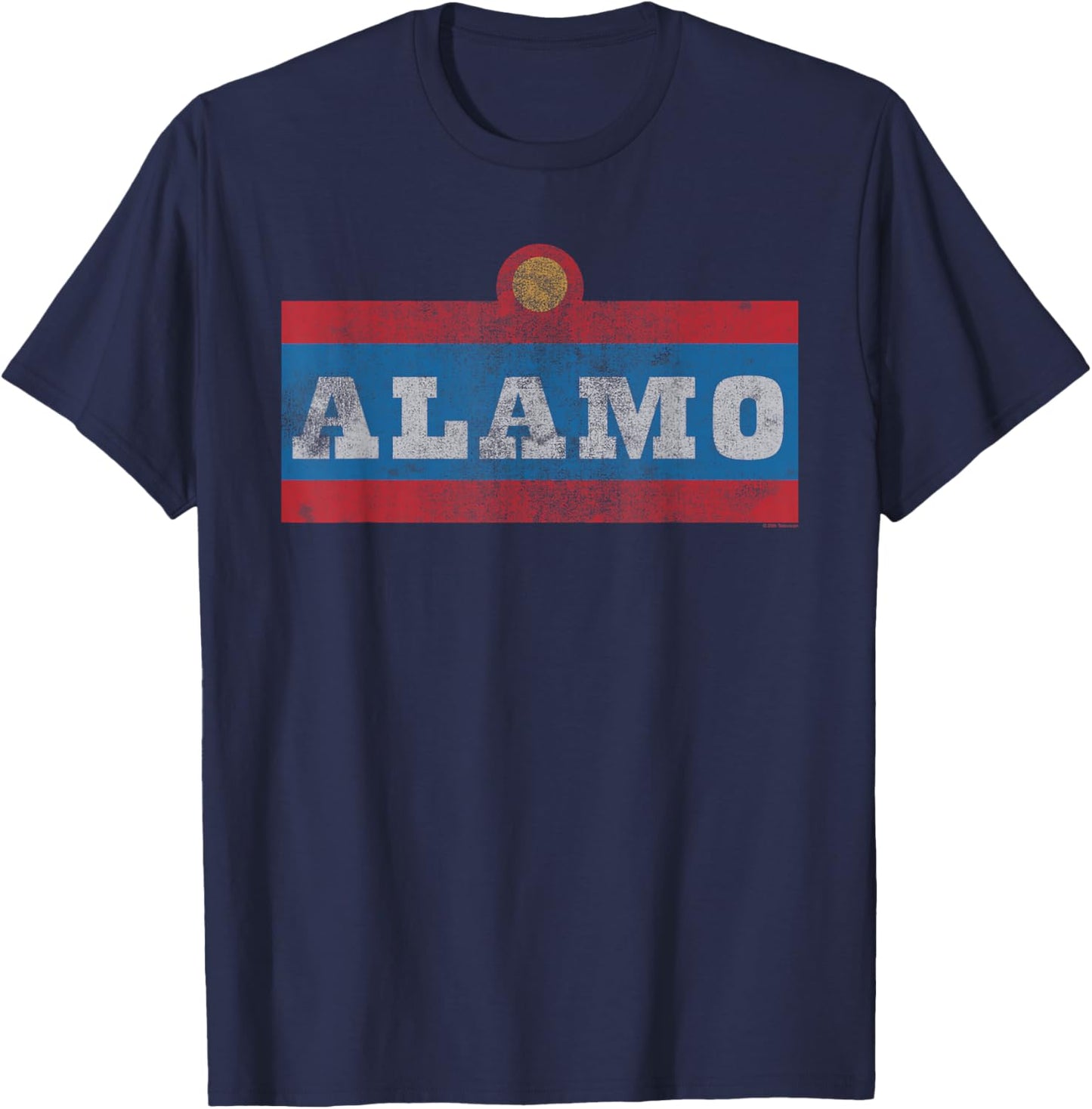 King of The Hill Alamo Beer Logo Cartoon T-Shirt - T-Shirt | Navy