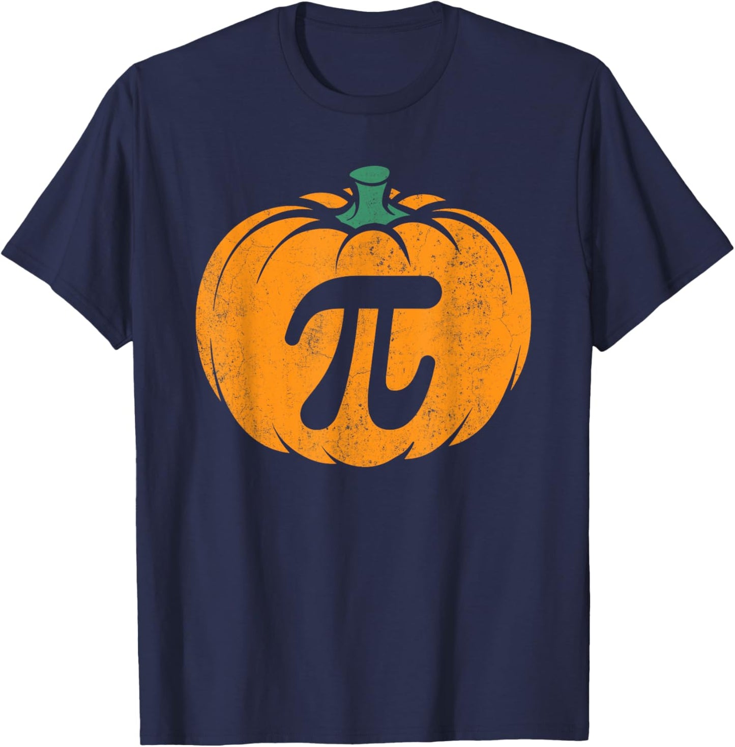 Thanksgiving Pumpkin Pi Pie Costume Math Teacher Halloween T-Shirt - T-Shirt | Navy