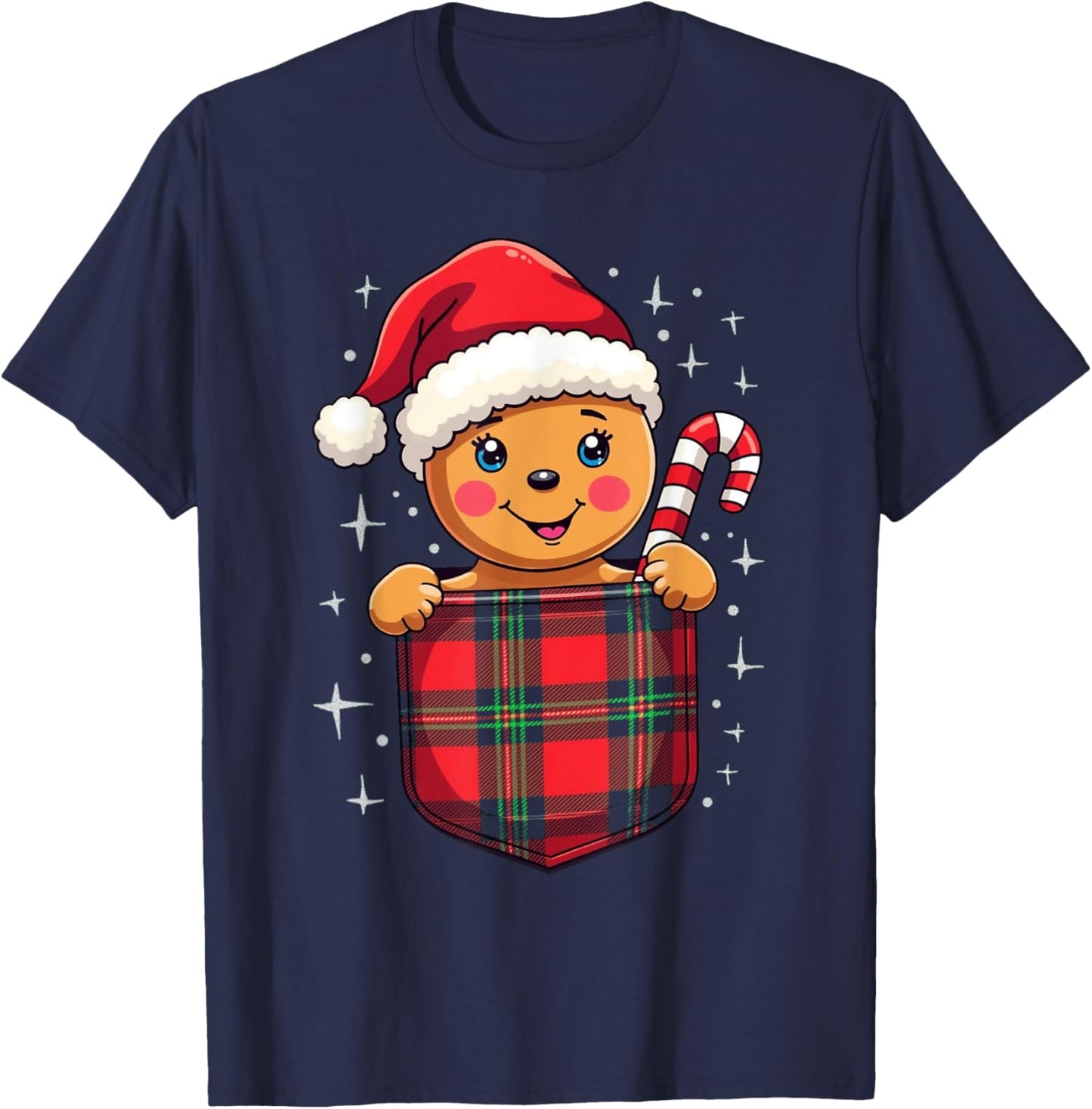 Christmas Gingerbread T-Shirt - T-Shirt | Navy