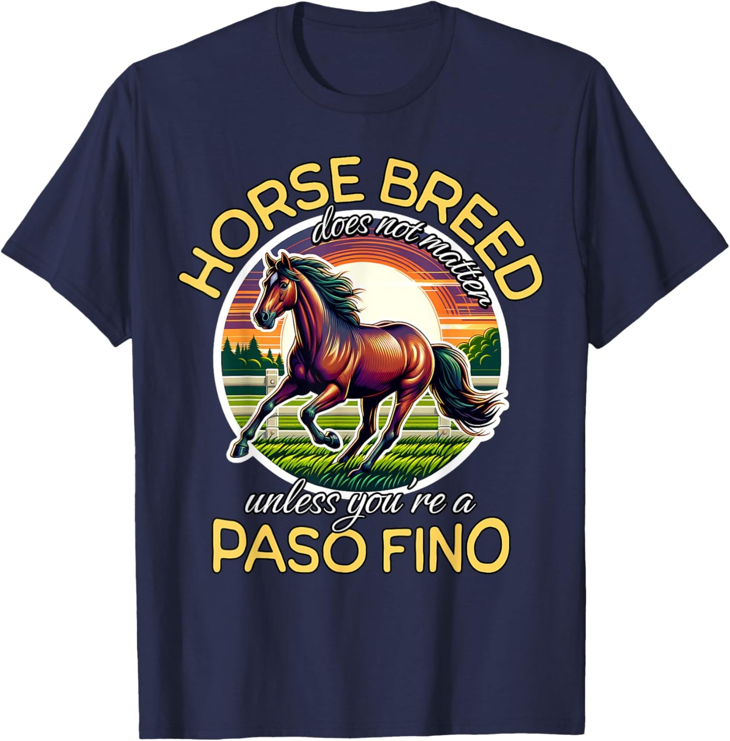 Paso Fino Horse Paso Fino Riding Paso Fino T-Shirt - T-Shirt | Navy
