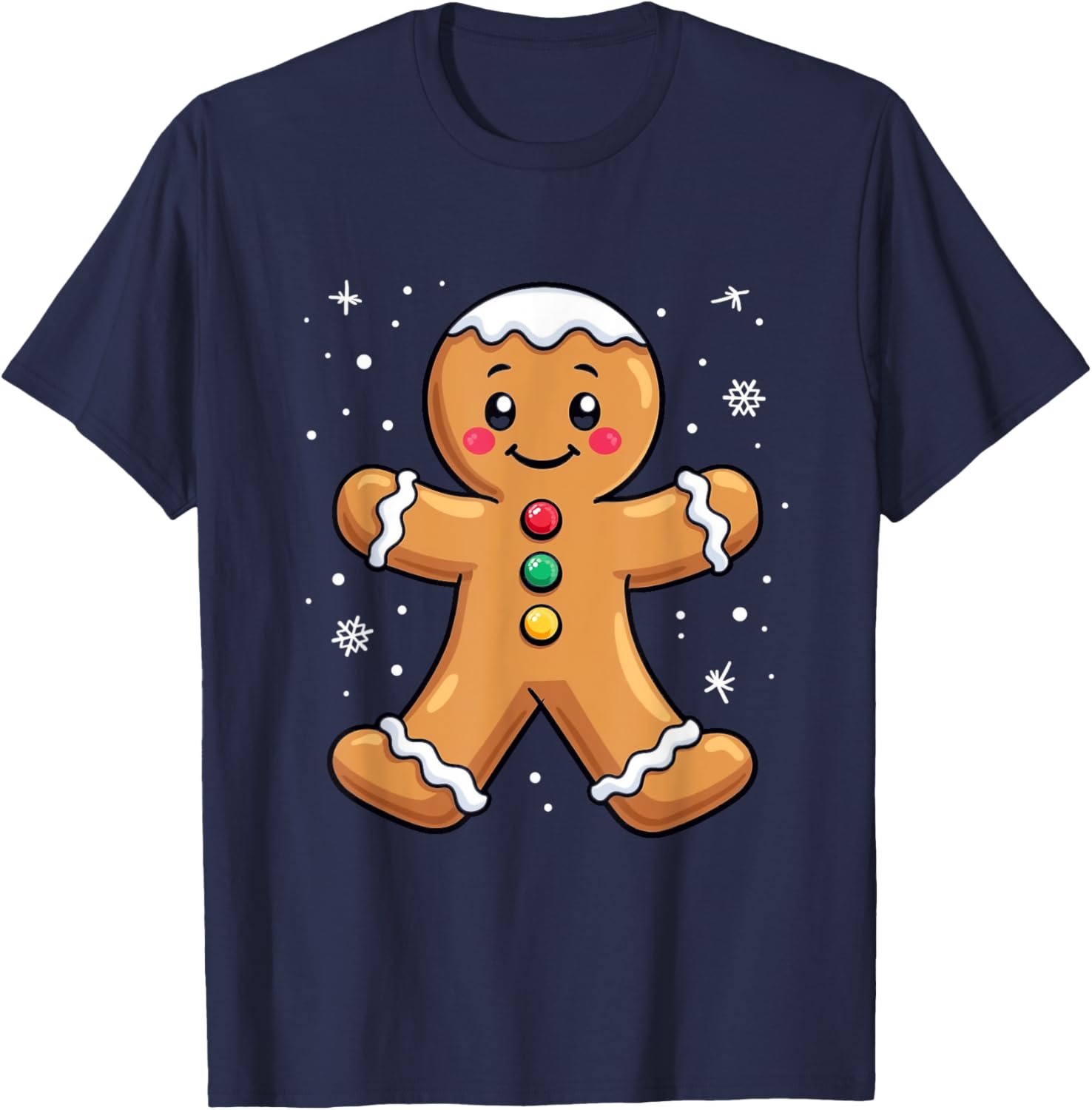 Gingerbread Character T-Shirt - T-Shirt | Navy