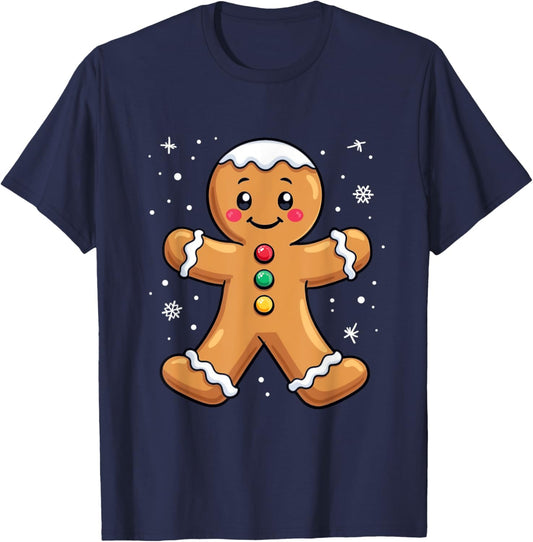 Gingerbread Character T-Shirt - T-Shirt | Navy