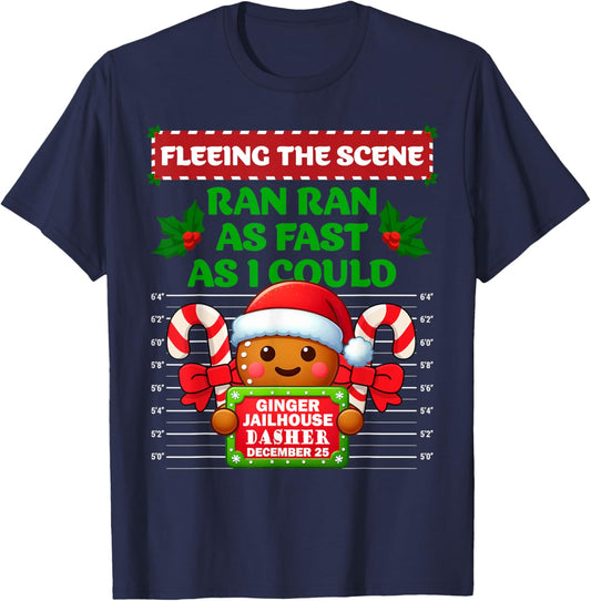 Funny Gingerbread Inmate Christmas Matching Family Group Set T-Shirt - T-Shirt | Navy