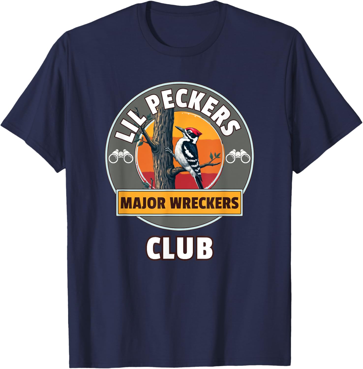 Lil Peckers Major Wreckers Club Men's T-Shirt - T-Shirt | Navy