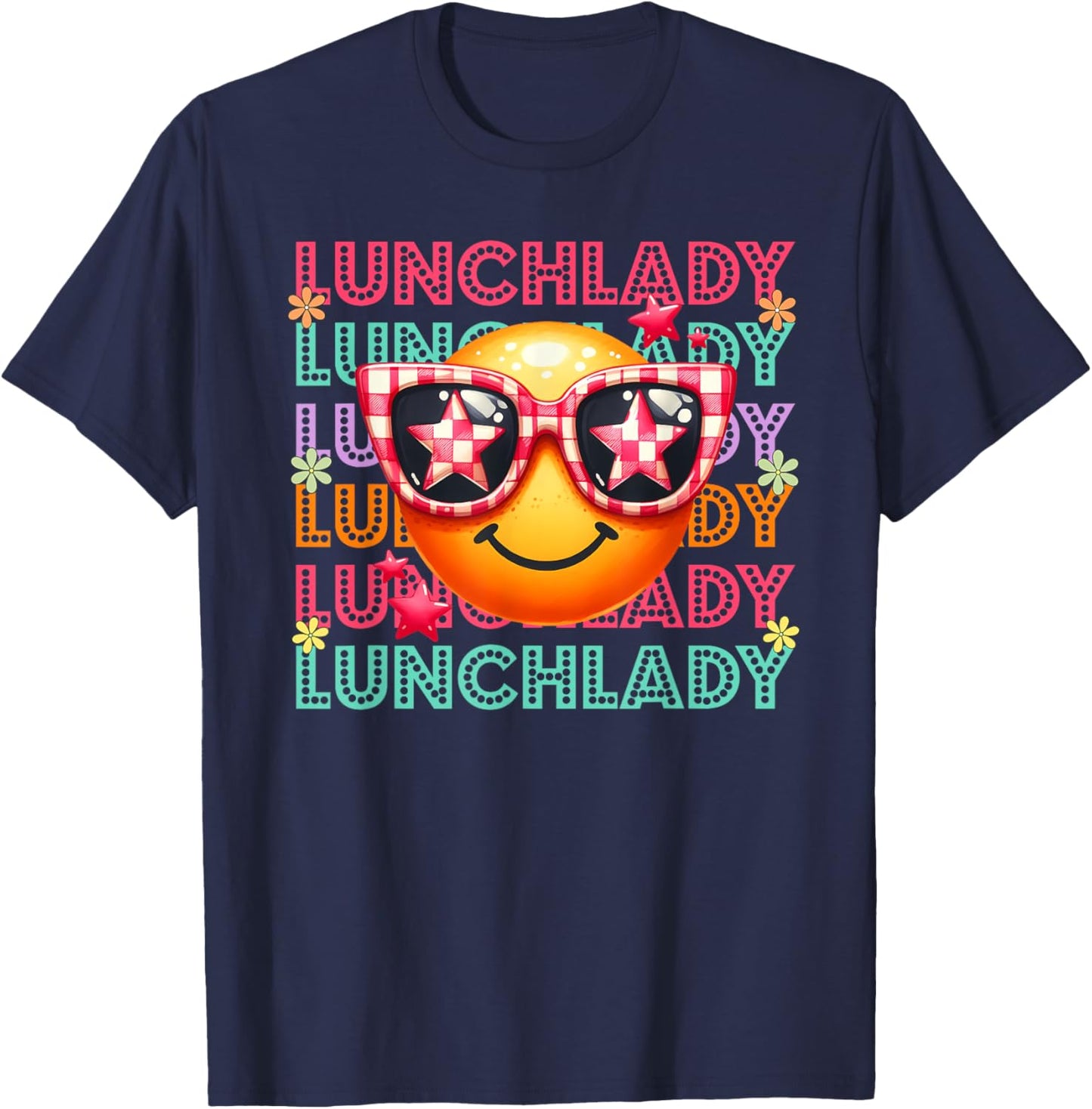 Lunch Lady Funny Cafeteria Worker Appreciation T-Shirt - T-Shirt | Navy