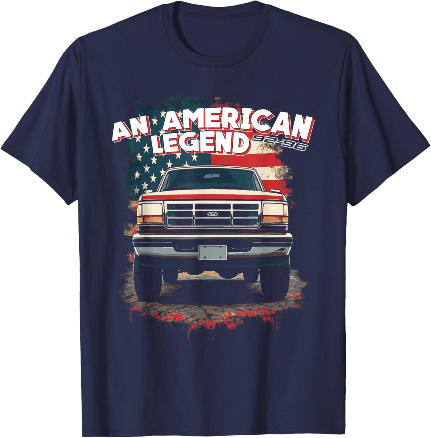 5th Generation 92-96 OBS An American Legend 90's OBS Truck T-Shirt - T-Shirt | Navy