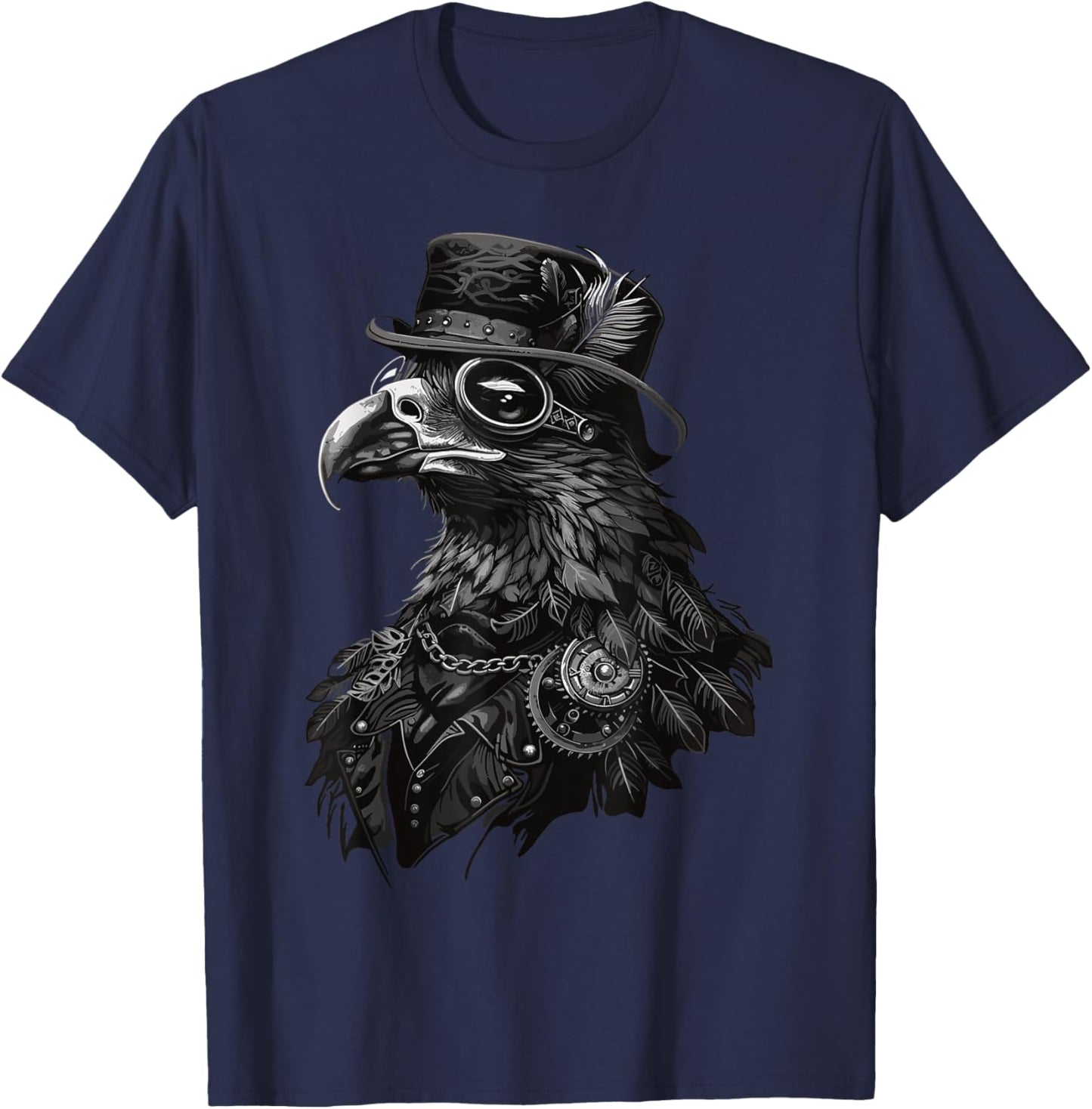 Mechanical Steampunk Eagle T-Shirt - T-Shirt | Navy