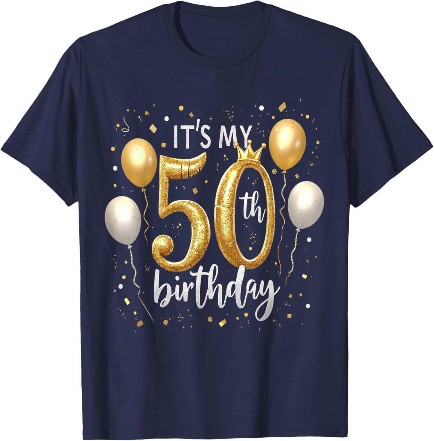 Its My 50th Birthday Happy 1973 Birthday Women T-Shirt - T-Shirt | Navy