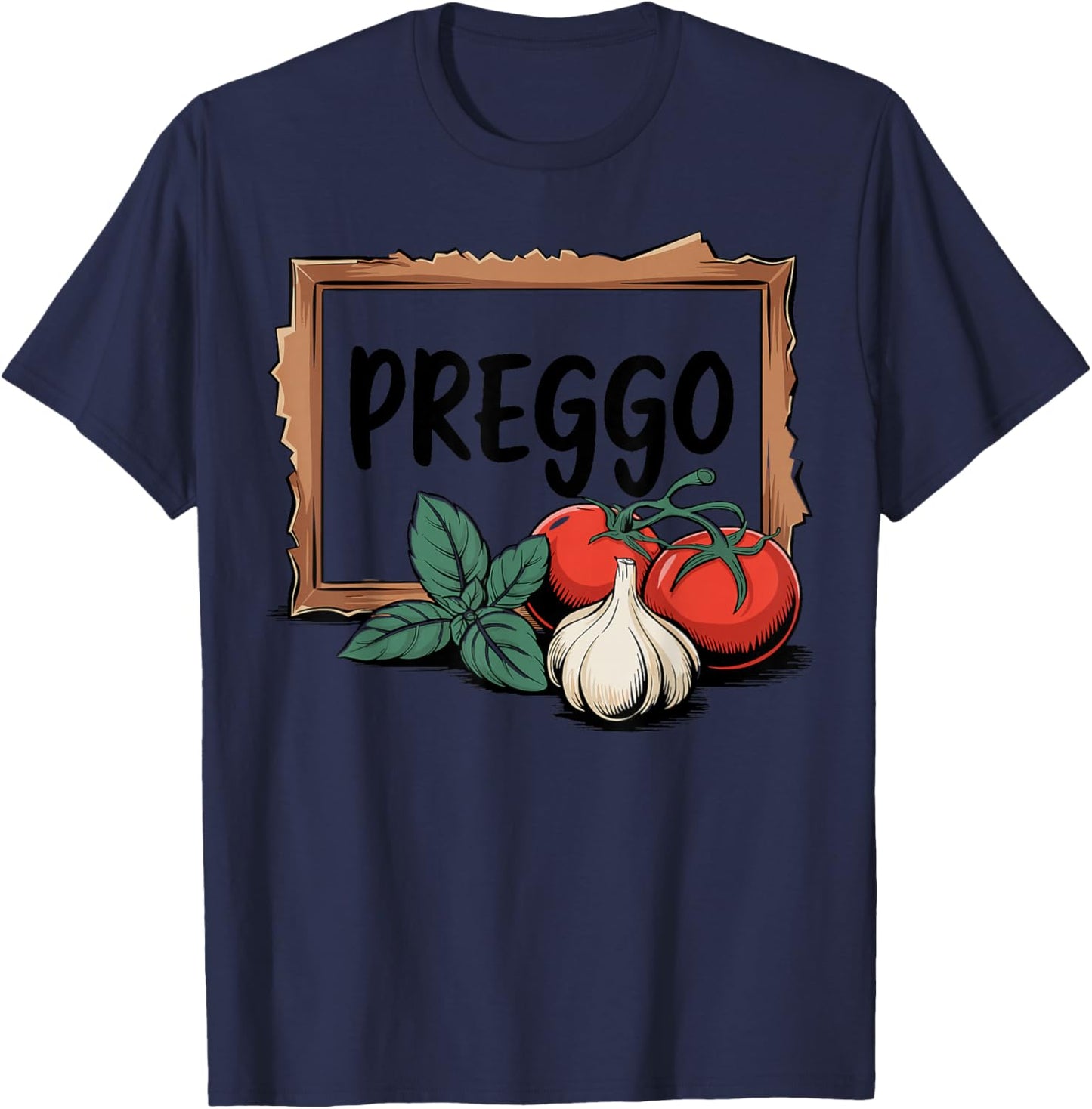 Preggo Sauce Costume Cute and Funny Pregnancy Announcement T-Shirt - T-Shirt | Navy