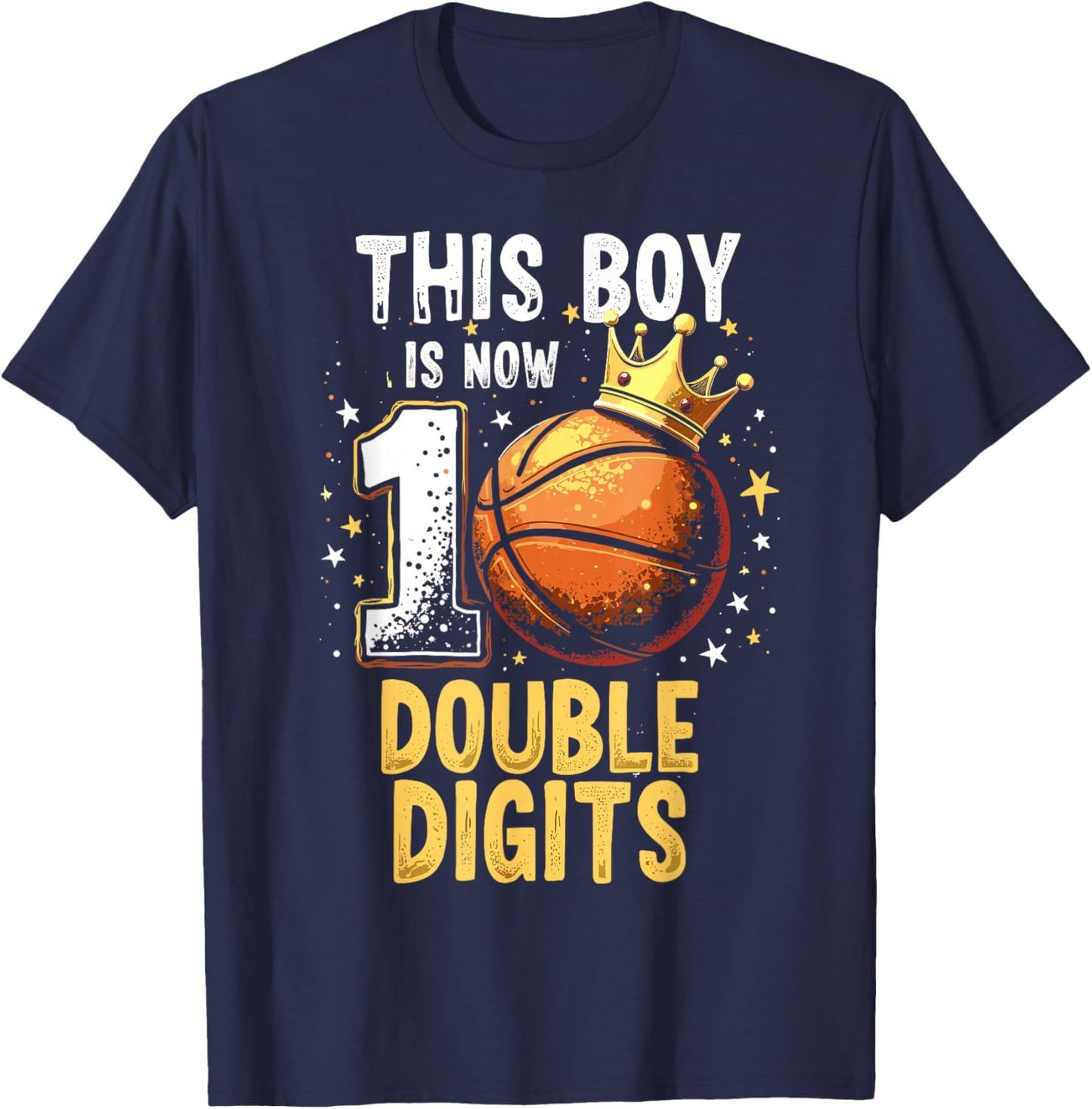 10th Birthday Shirt Boys This Boy Double Digits Ten Year Old T-Shirt - T-Shirt | Navy