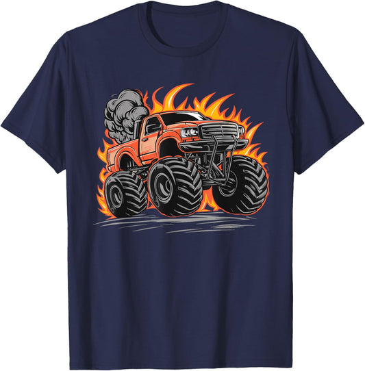 Monster Truck for toddlers Youth & Adults T-Shirt - T-Shirt | Navy