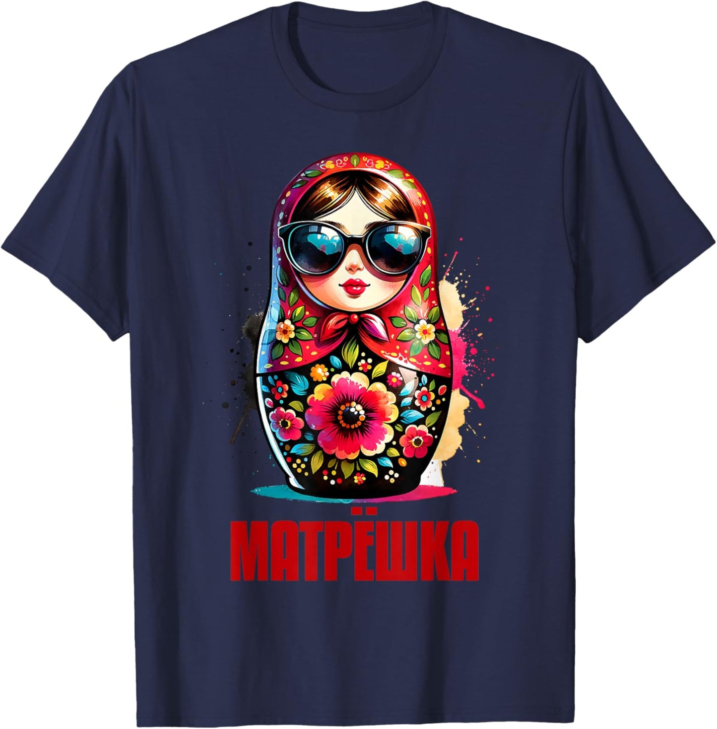 Russian Girl! Russia Matryoshka Russian For Russians T-Shirt - T-Shirt | Navy