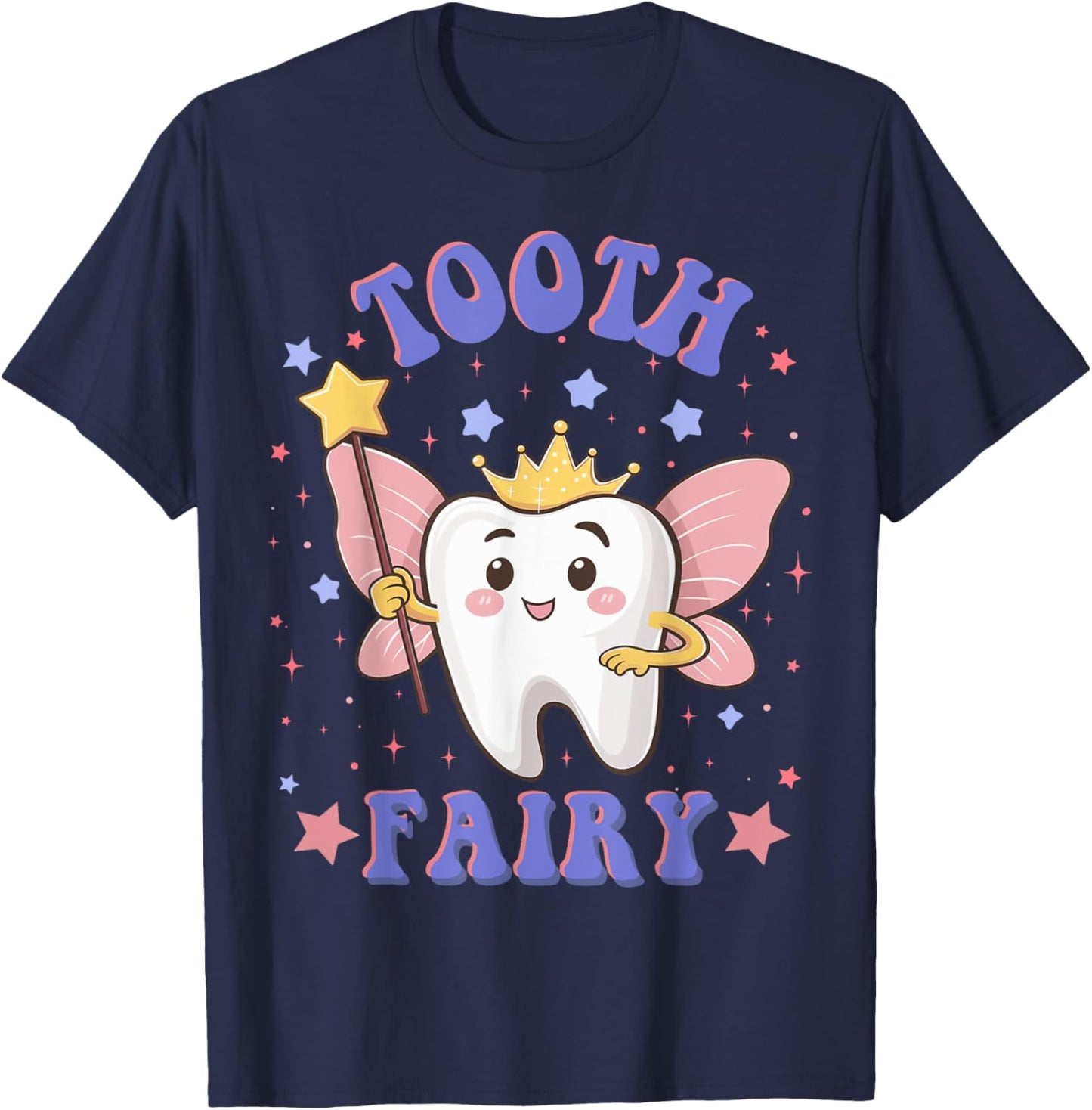 Funny Tooth Fairy Halloween Costume Kids Girls T-Shirt - T-Shirt | Navy