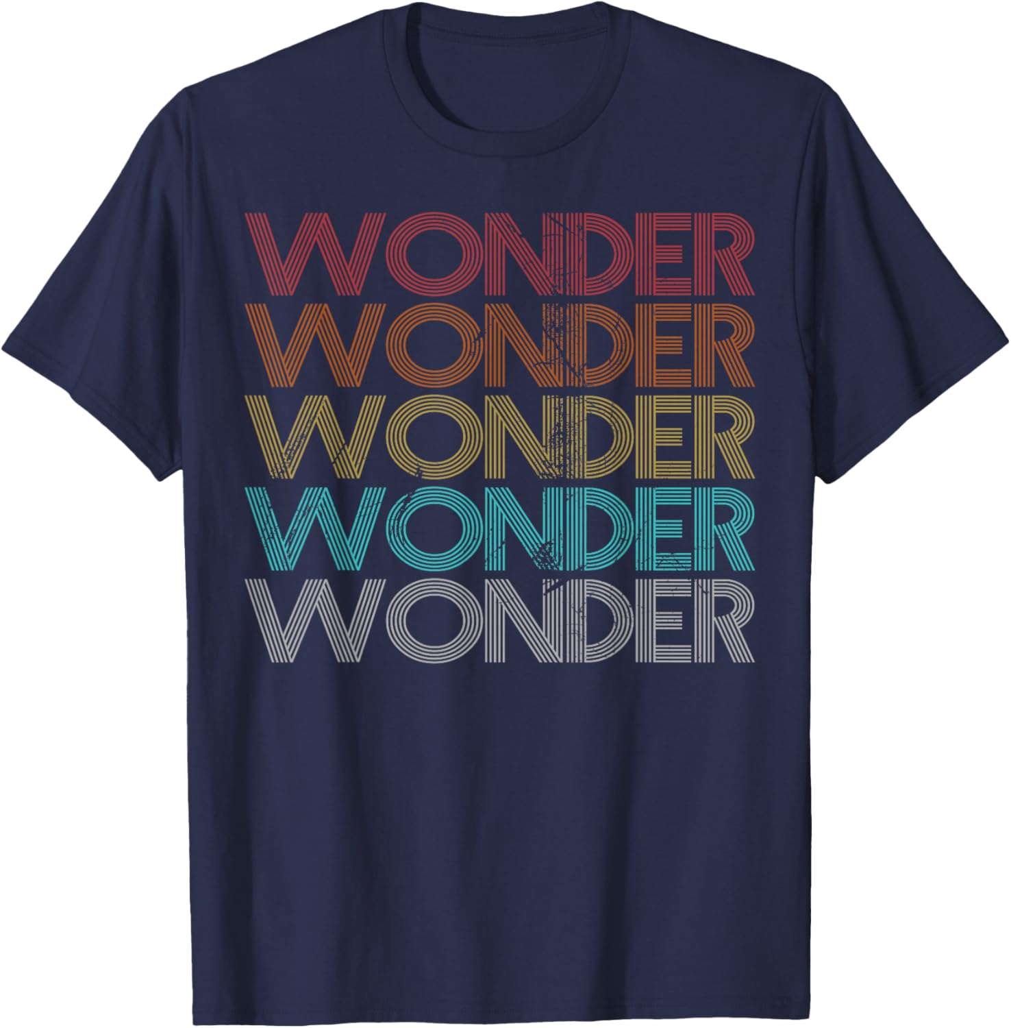 Retro Vintage Wonder T-Shirt - T-Shirt | Navy