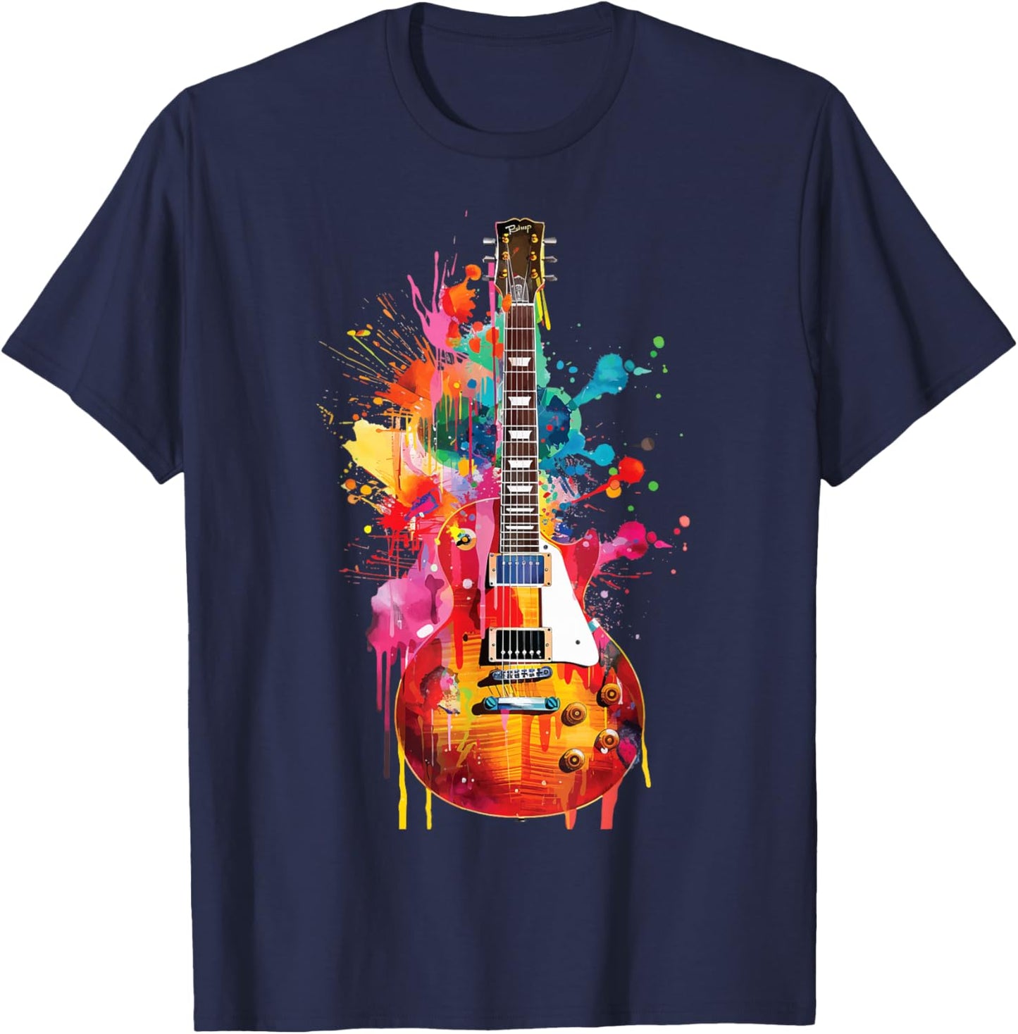 Guitar Guitars Player Guitarist T-Shirt - T-Shirt | Navy