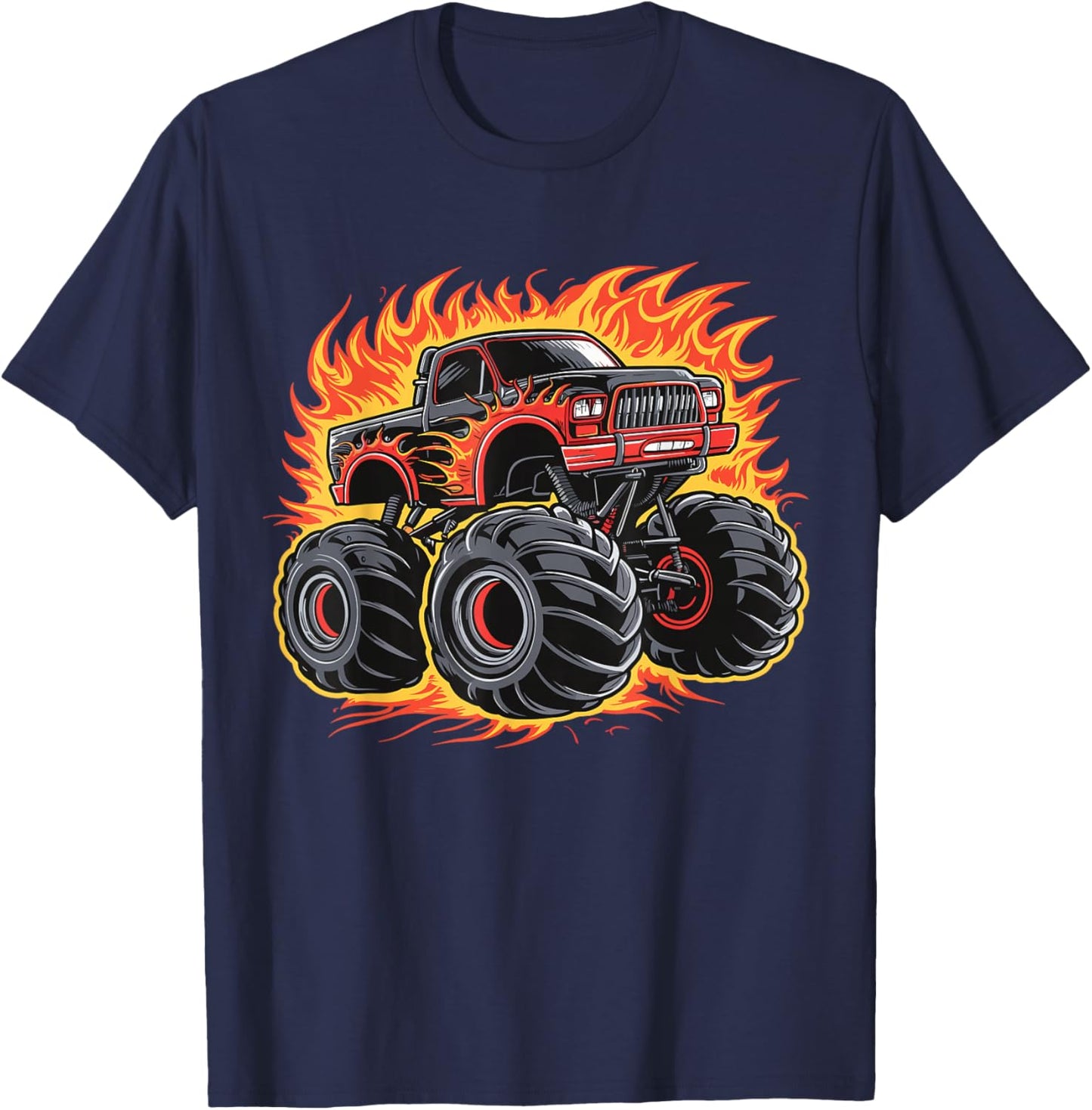 Monster Truck for toddlers Youth & Adults T-Shirt - T-Shirt | Navy