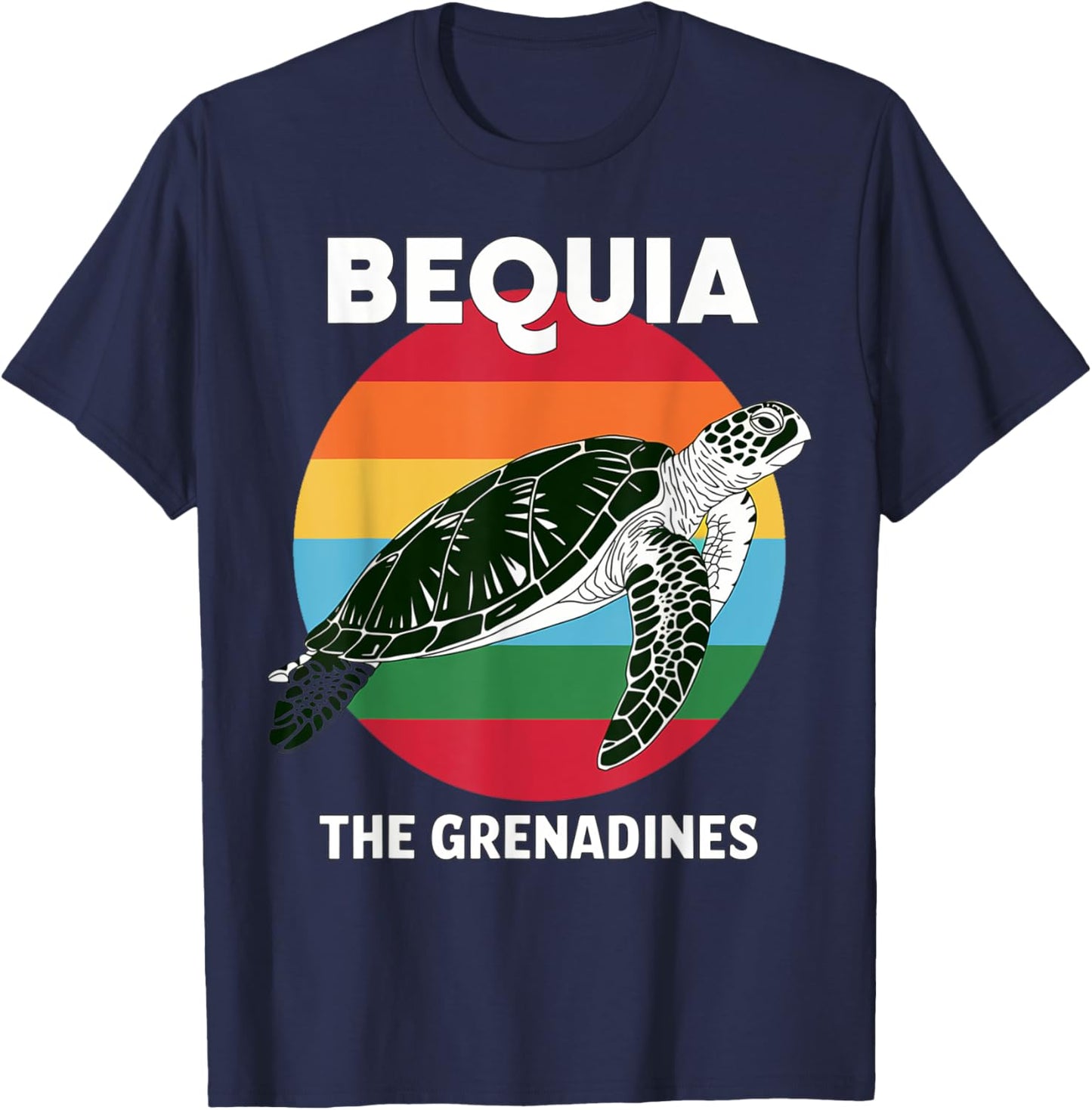 Bequia The Grenadines Vacation Souvenirs T-Shirt - T-Shirt | Navy