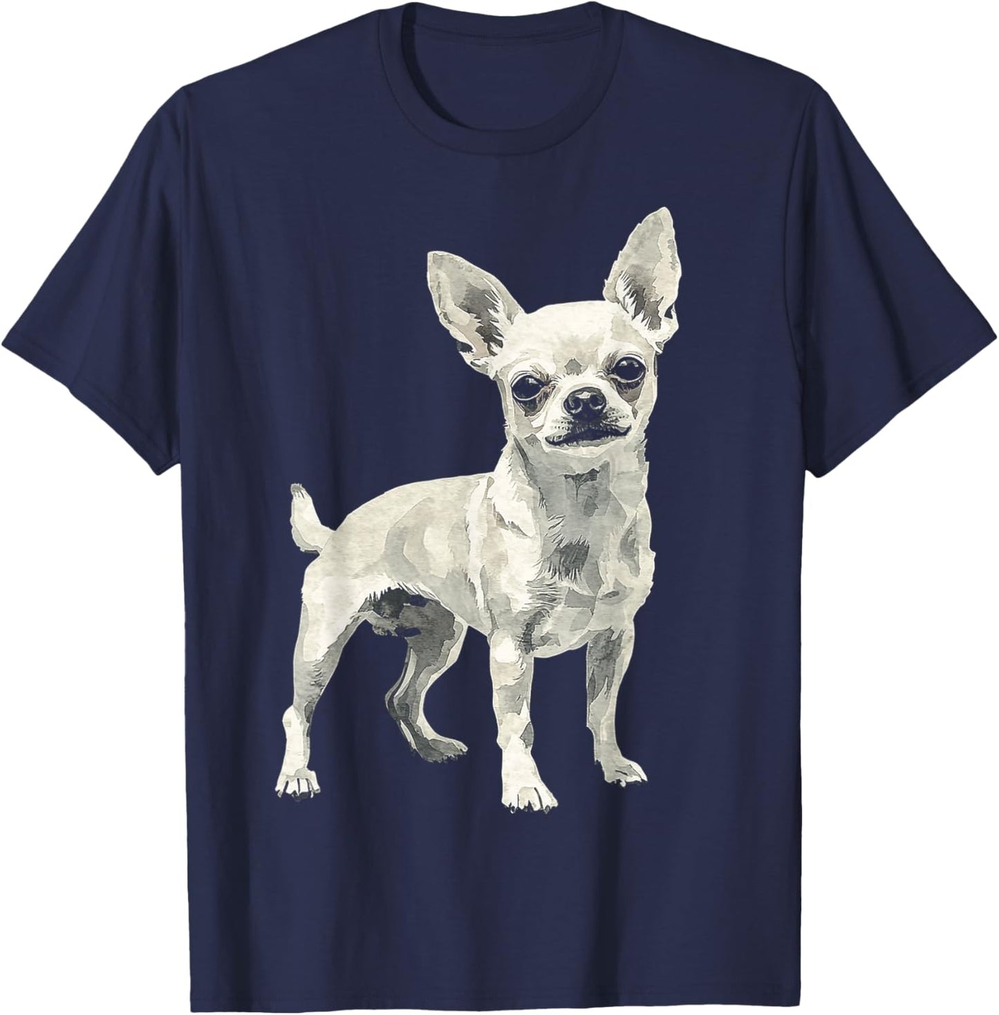 Chihuahua Dog Graphic Pet Illustration Chihuahua T-Shirt - T-Shirt | Navy