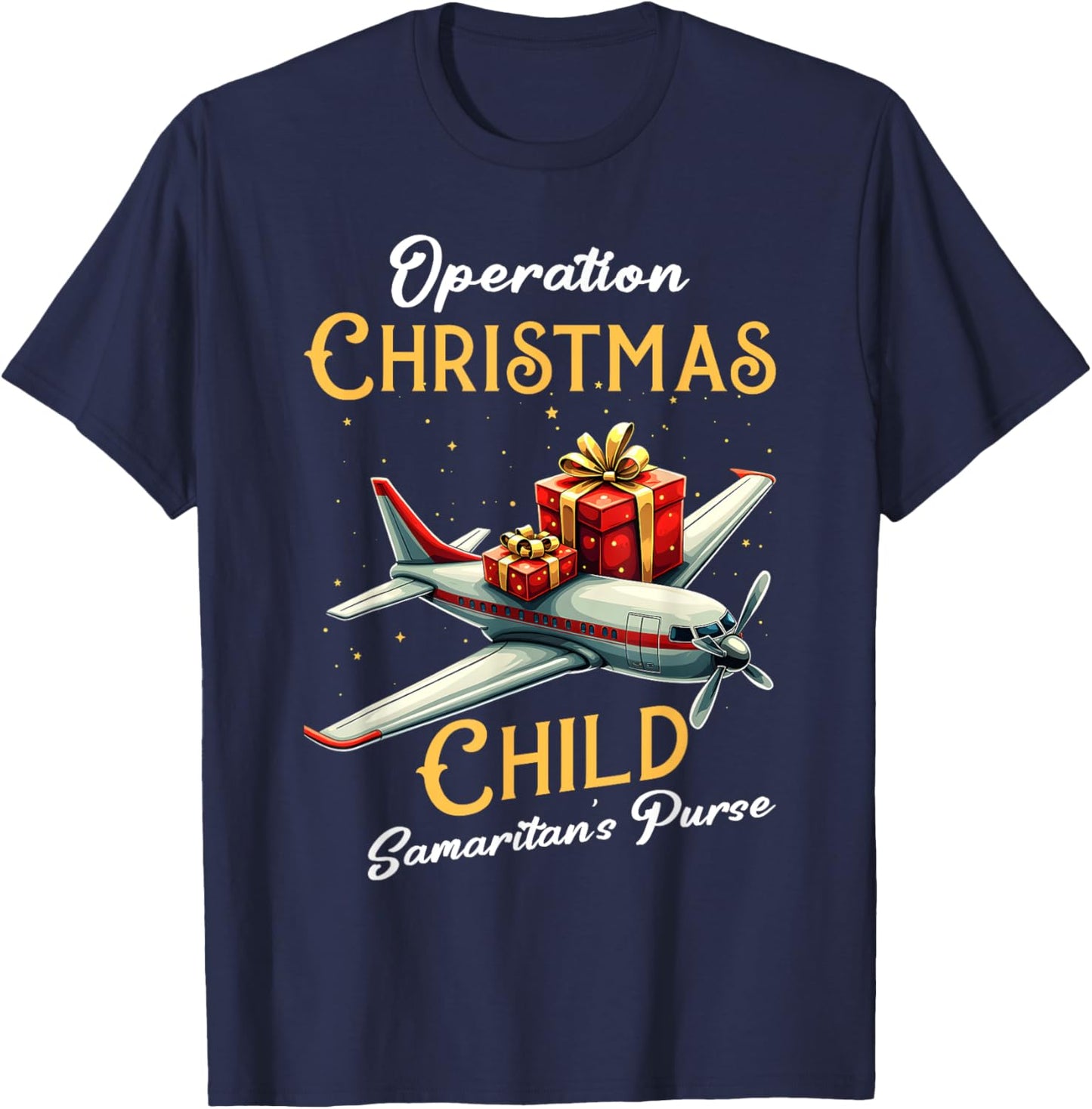 Funny Operation Christmas Child Funny Family Matching Xmas T-Shirt - T-Shirt | Navy