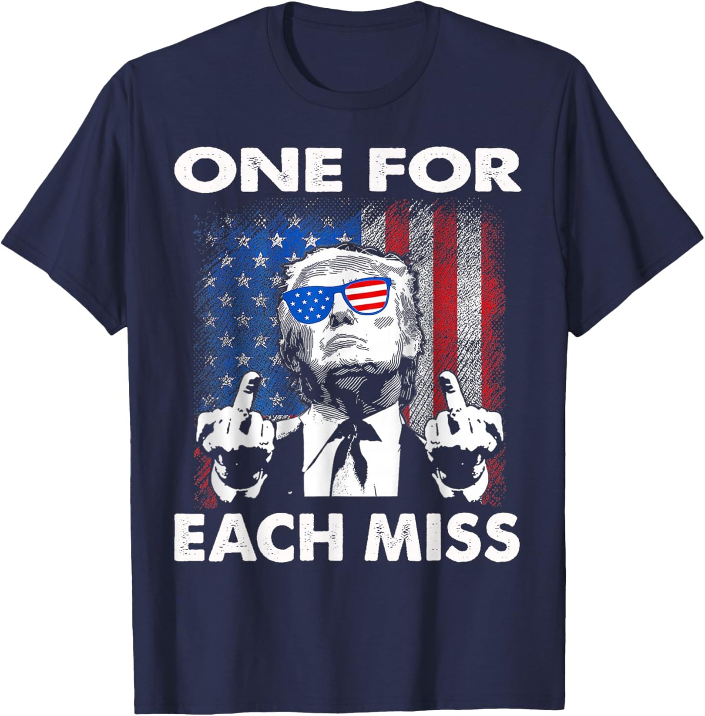 Trump One for Each Miss T-Shirt - T-Shirt | Navy