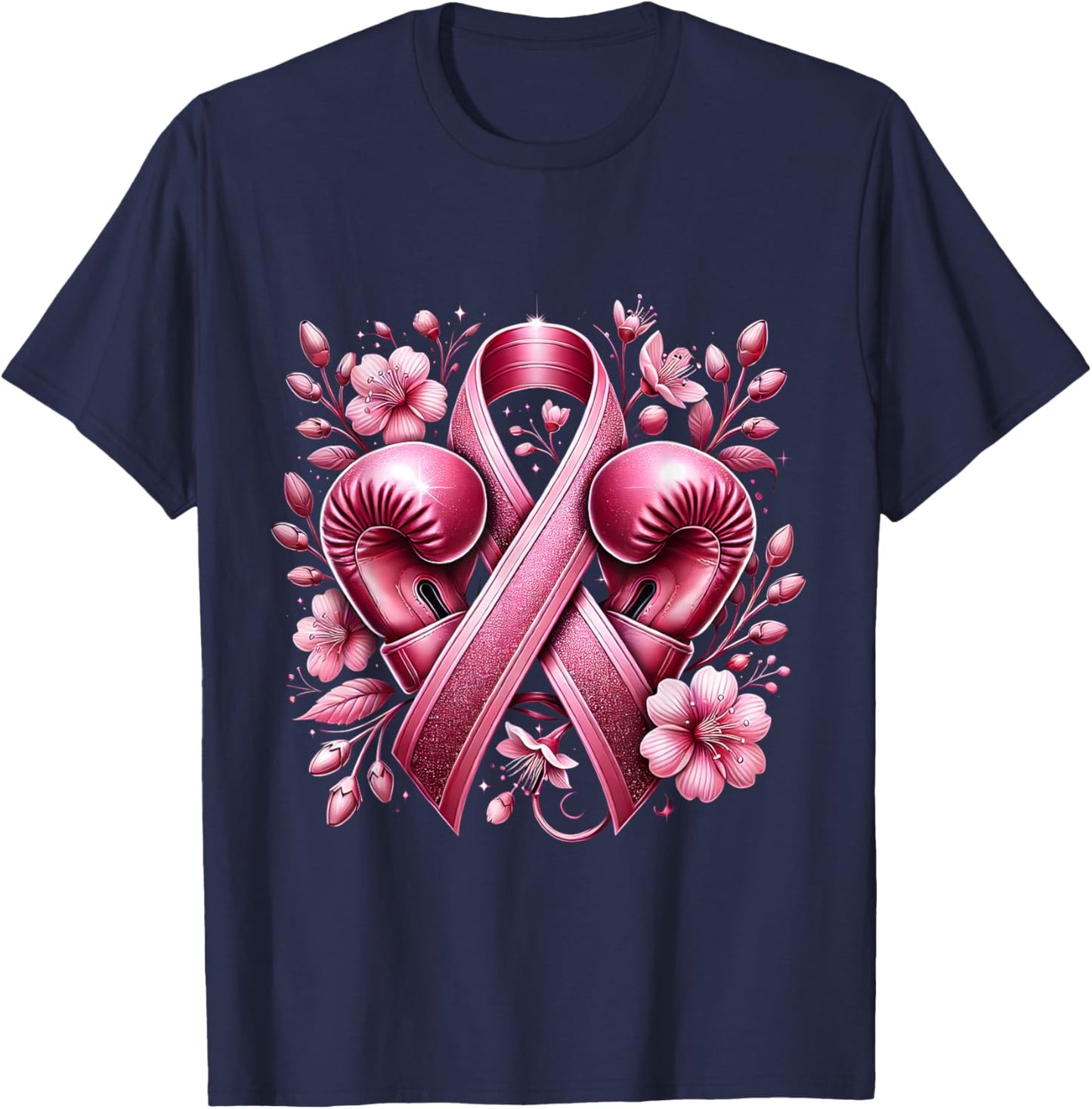 Breast Cancer Warrior Breast Cancer Awareness Month T-Shirt - T-Shirt | Navy