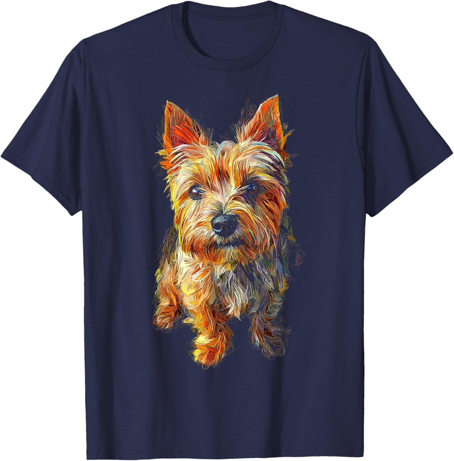 Cairn Terrier Dog Motif Pet Illustration Cairn Terrier Women Kids T-Shirt - T-Shirt | Navy