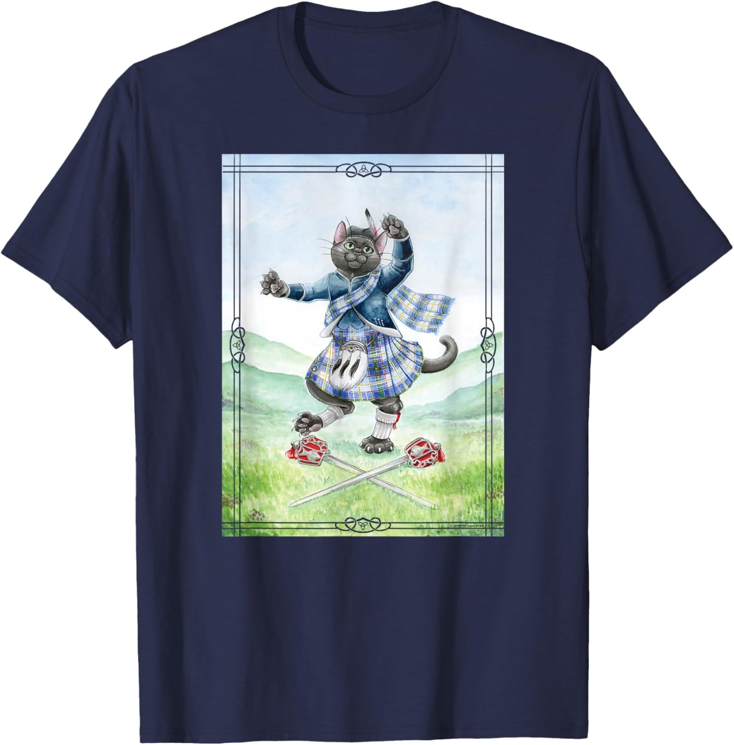 Veggie Dances the Ghillie Callum T-Shirt - T-Shirt | Navy