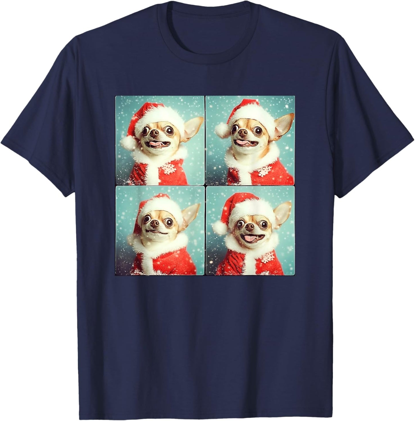 Funny Chihuahua Christmas T-Shirt - T-Shirt | Navy