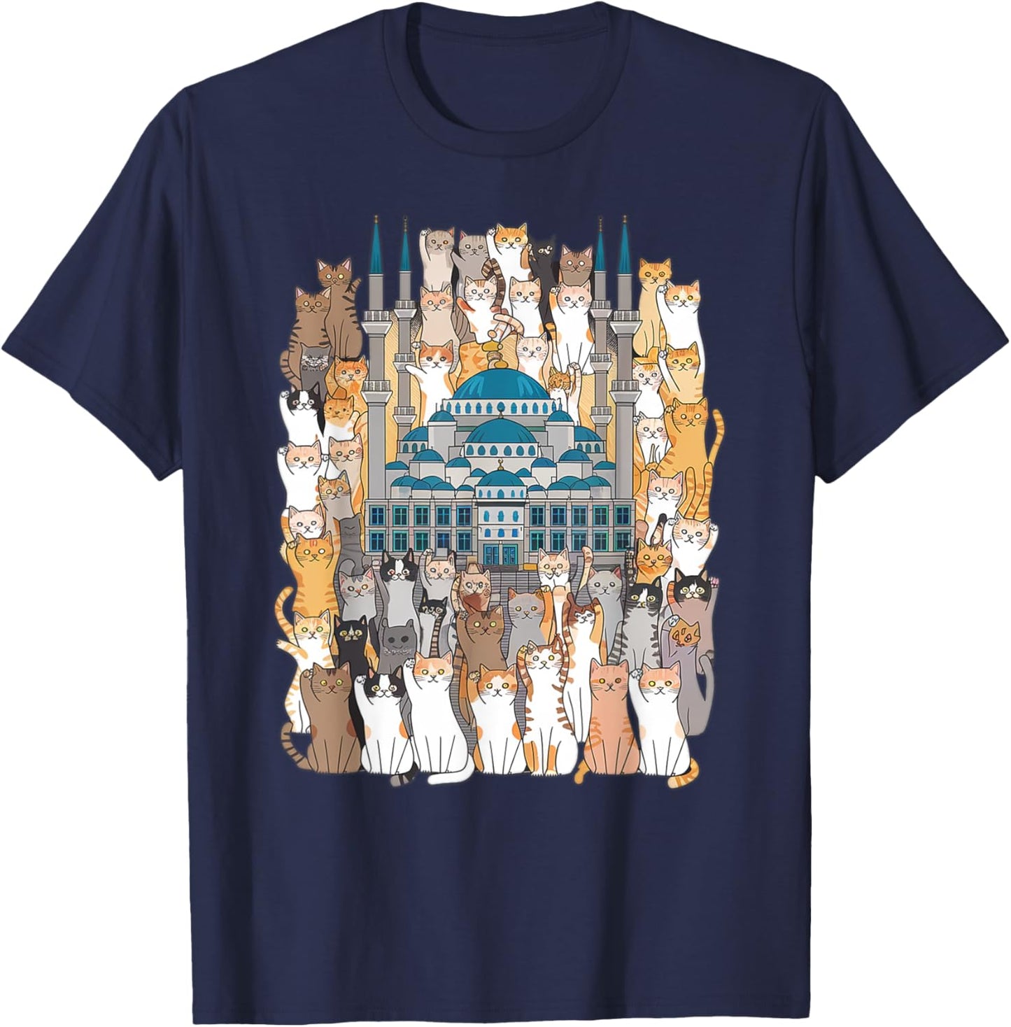 Istanbul cat - city of cats turkey travel T-Shirt - T-Shirt | Navy