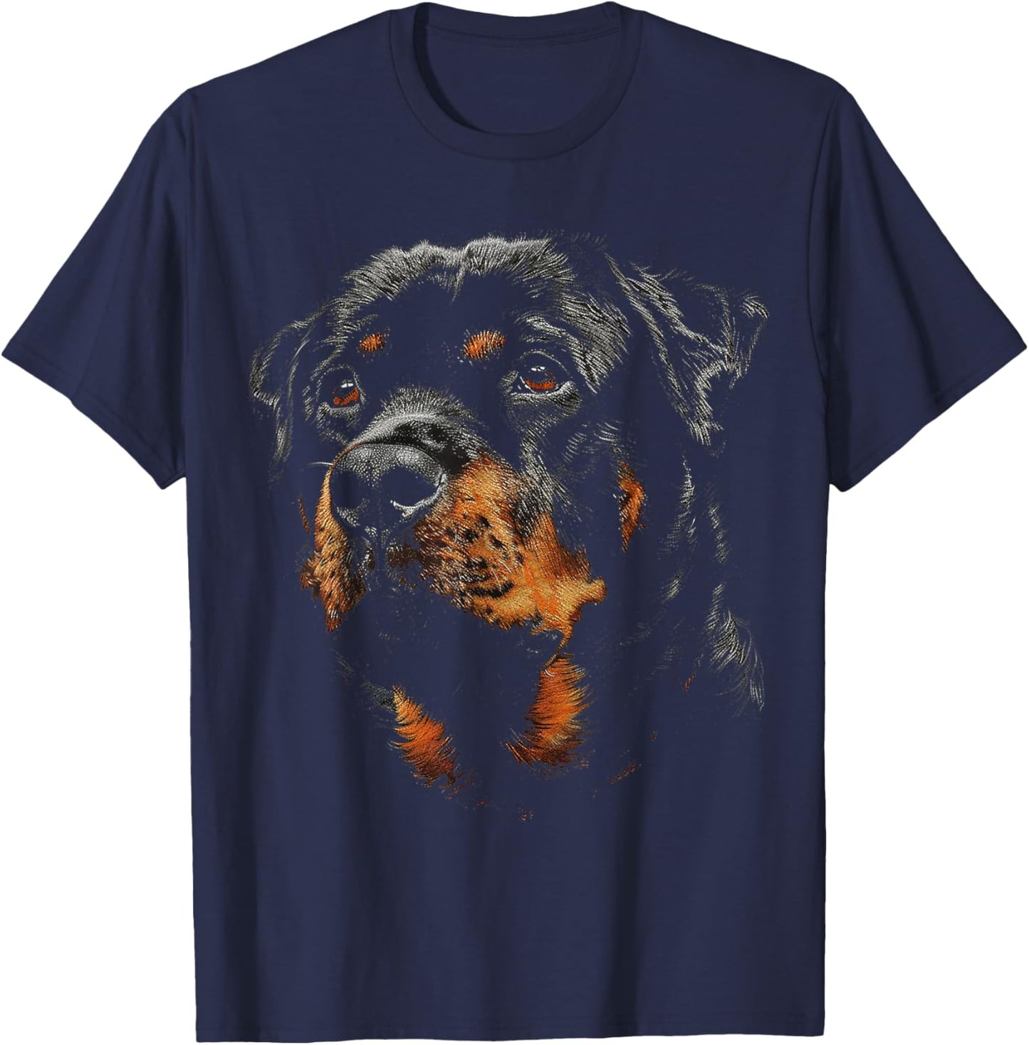 Rottweiler Dog Graphic Pet Illustration Rottweiler Men Women Kids T-Shirt - T-Shirt | Navy