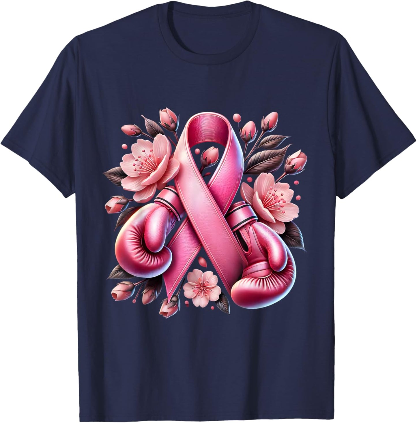 Breast Cancer Warrior Breast Cancer Awareness Support Squad T-Shirt - T-Shirt | Navy