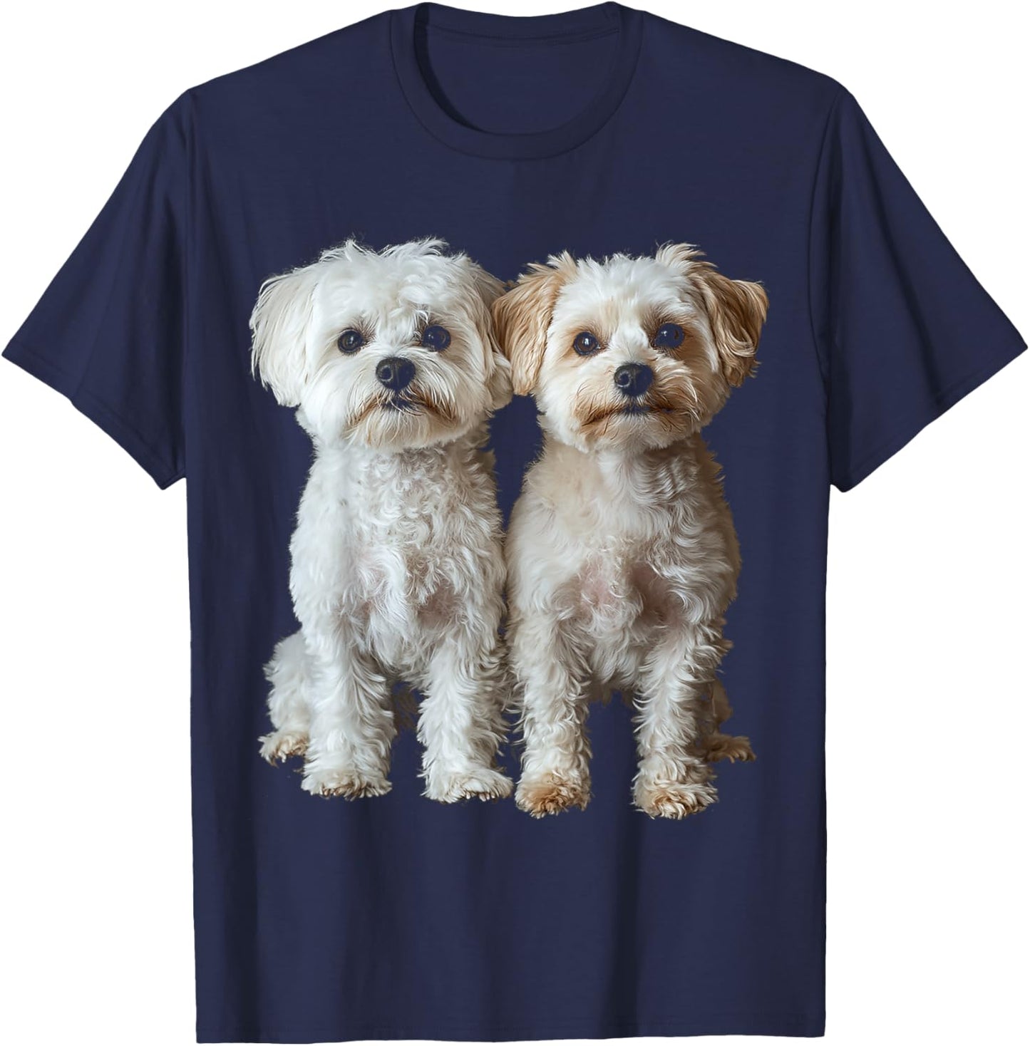 Maltipoo Dog Motif Pet Artwork Maltipoo Men Women Kids T-Shirt - T-Shirt | Navy