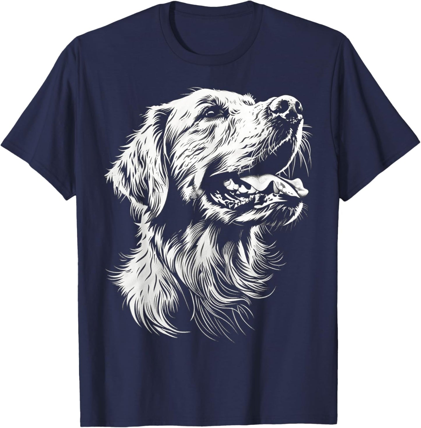 Golden Retriever Dog Graphic Pet Golden Retriever T-Shirt - T-Shirt | Navy