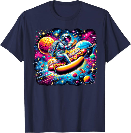 Hot Dog snack foodie eating delicious Hot Dog Men Women Kids T-Shirt - T-Shirt | Navy