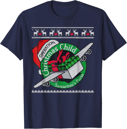 Samaritan's Purse Operation Christmas Child Funny Xmas Gifts T-Shirt - T-Shirt | Navy