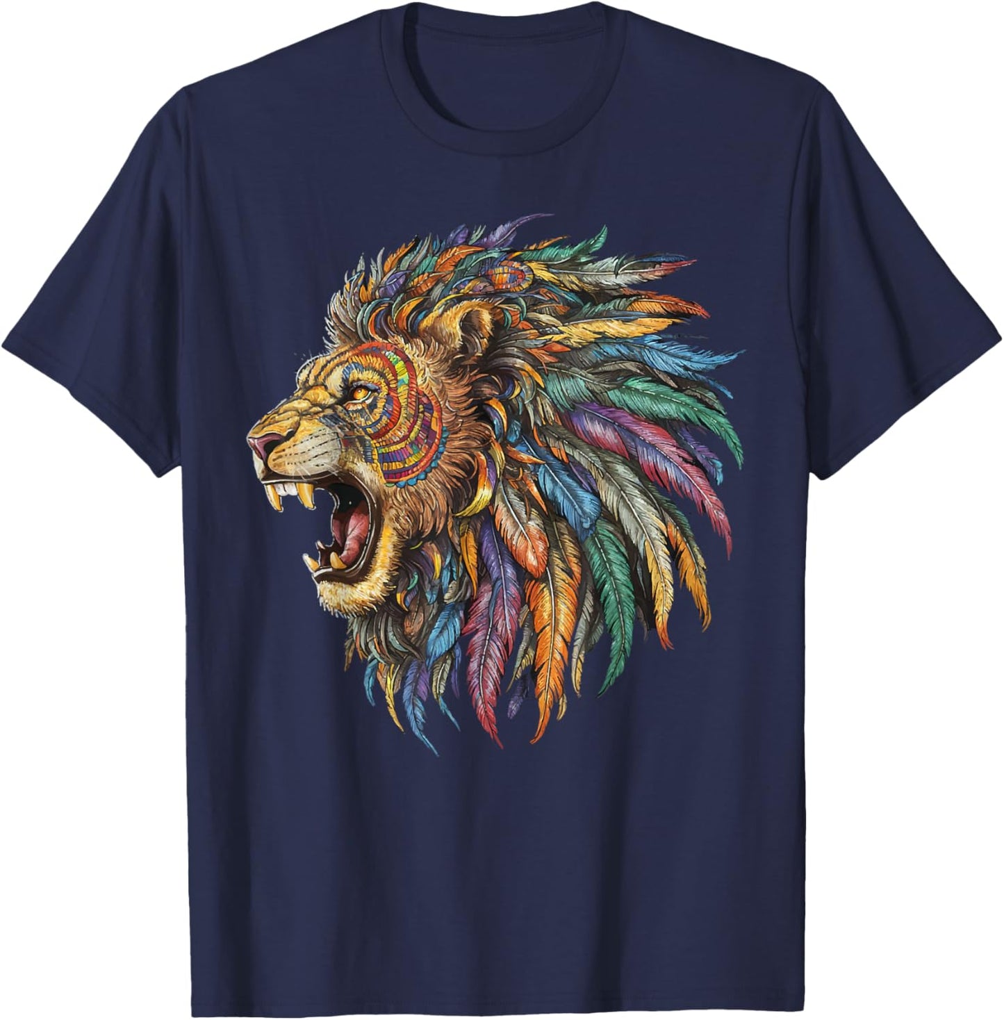 Mexican Alebrije Tiger Folk Art T-Shirt - T-Shirt | Navy