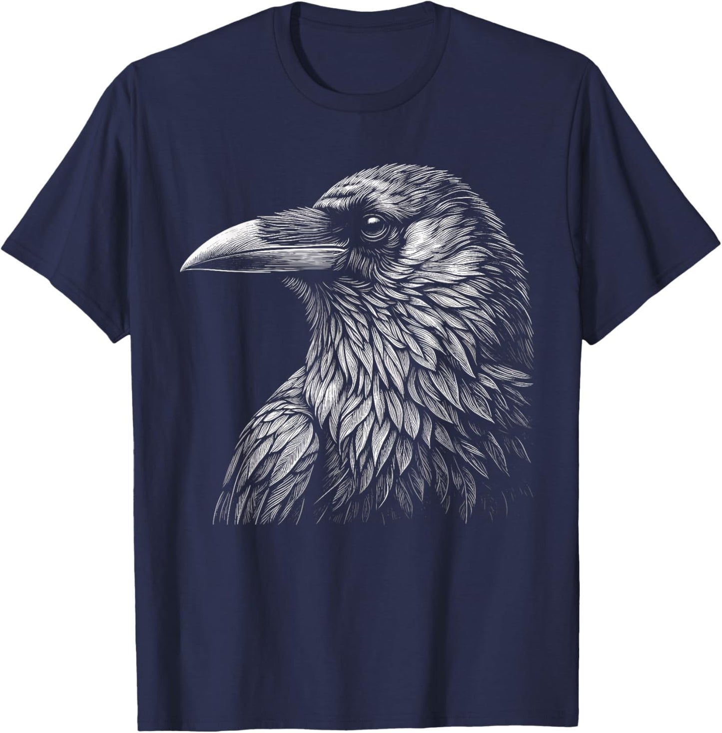 Black Crow Raven Beautiful Raven Bird T-Shirt - T-Shirt | Navy