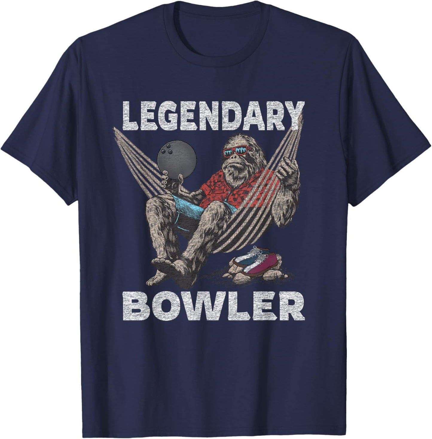 Funny Bowling Bowler Legendary Saying T-Shirt - T-Shirt | Navy