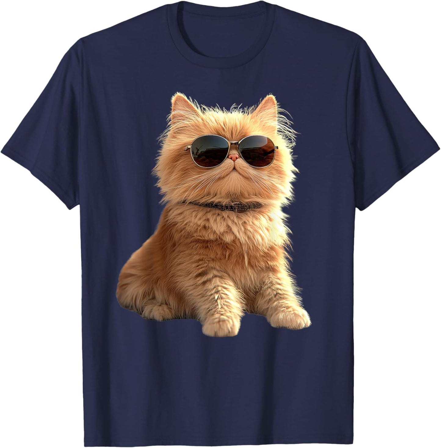 Persian Cat Persian Longhair Cat Mom Cute Persian Cats Men Women Girls Kids T-Shirt - T-Shirt | Navy