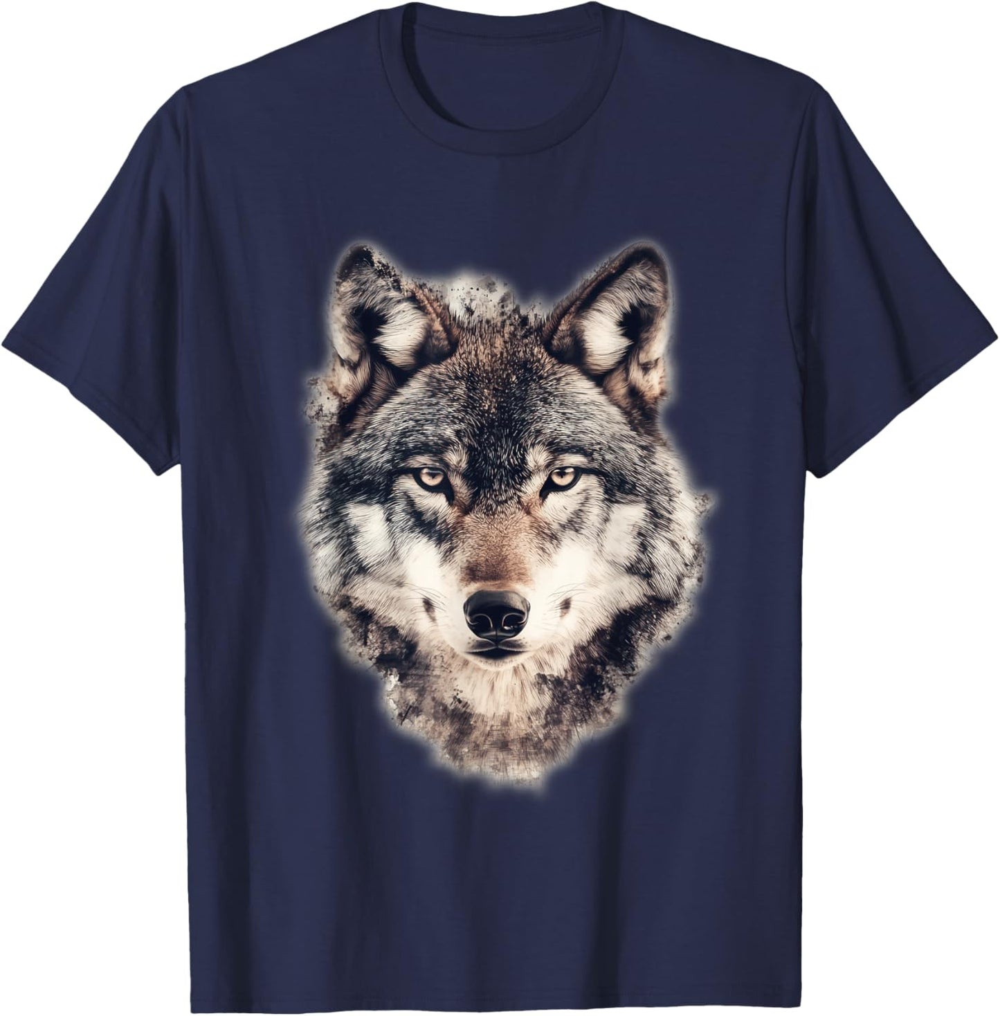 Wolf Graphic T-Shirt - T-Shirt | Navy