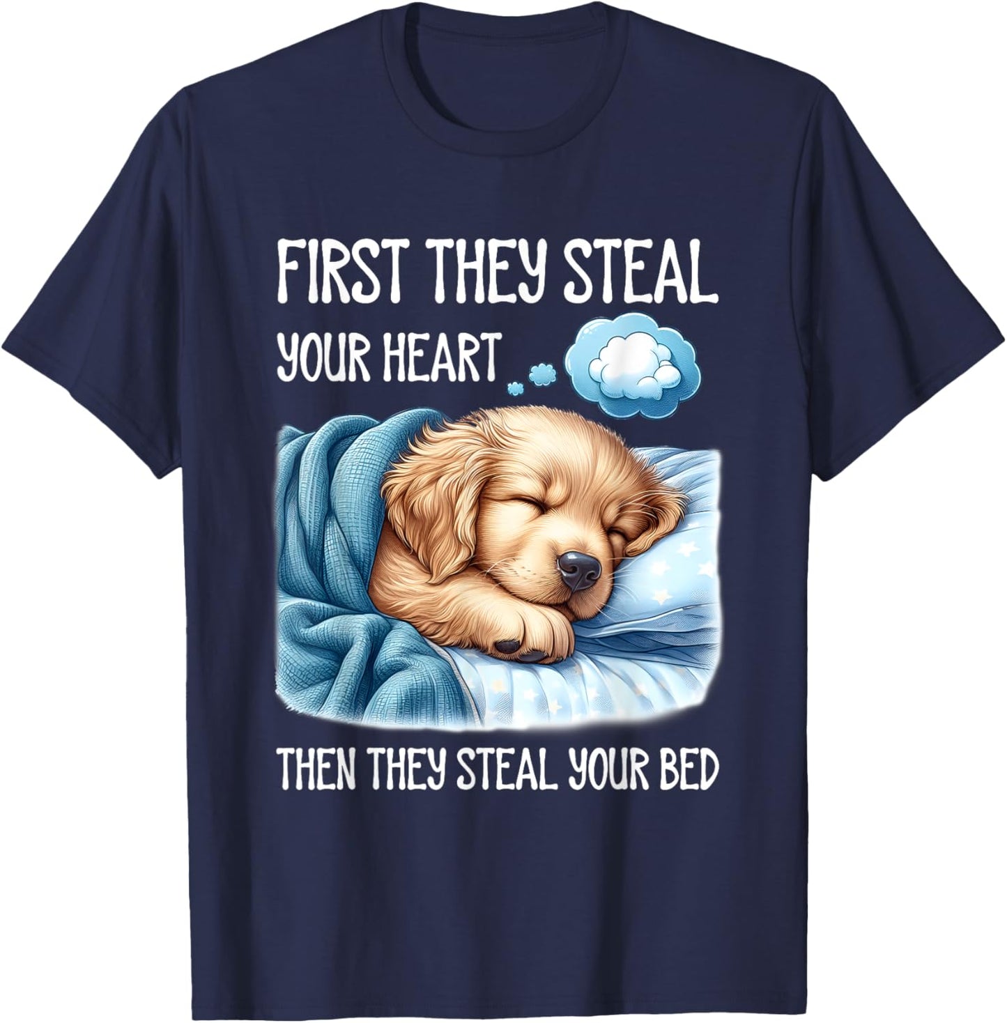 Dog Sleep Women T-Shirt - T-Shirt | Navy