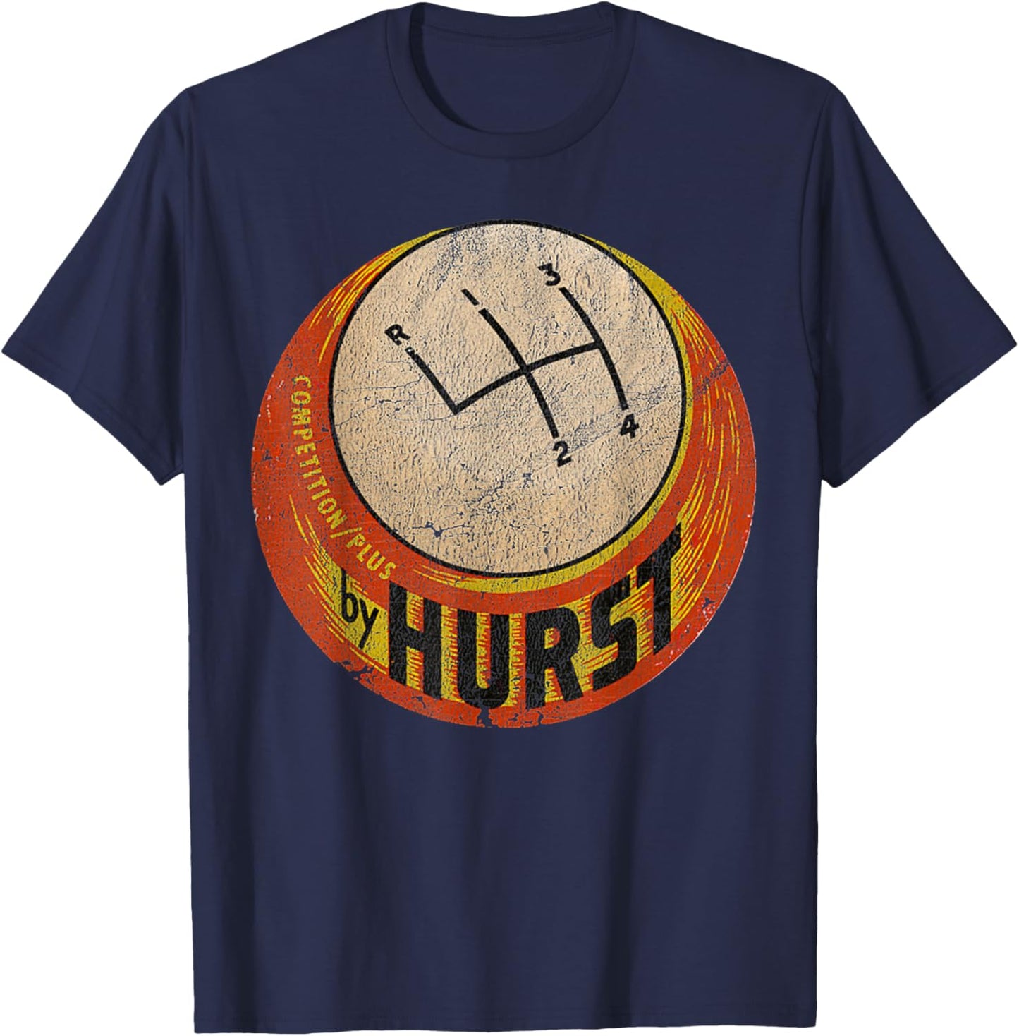 Retro Car Vintage Hurst Funny Auto Racing Mechanic T-Shirt - T-Shirt | Navy