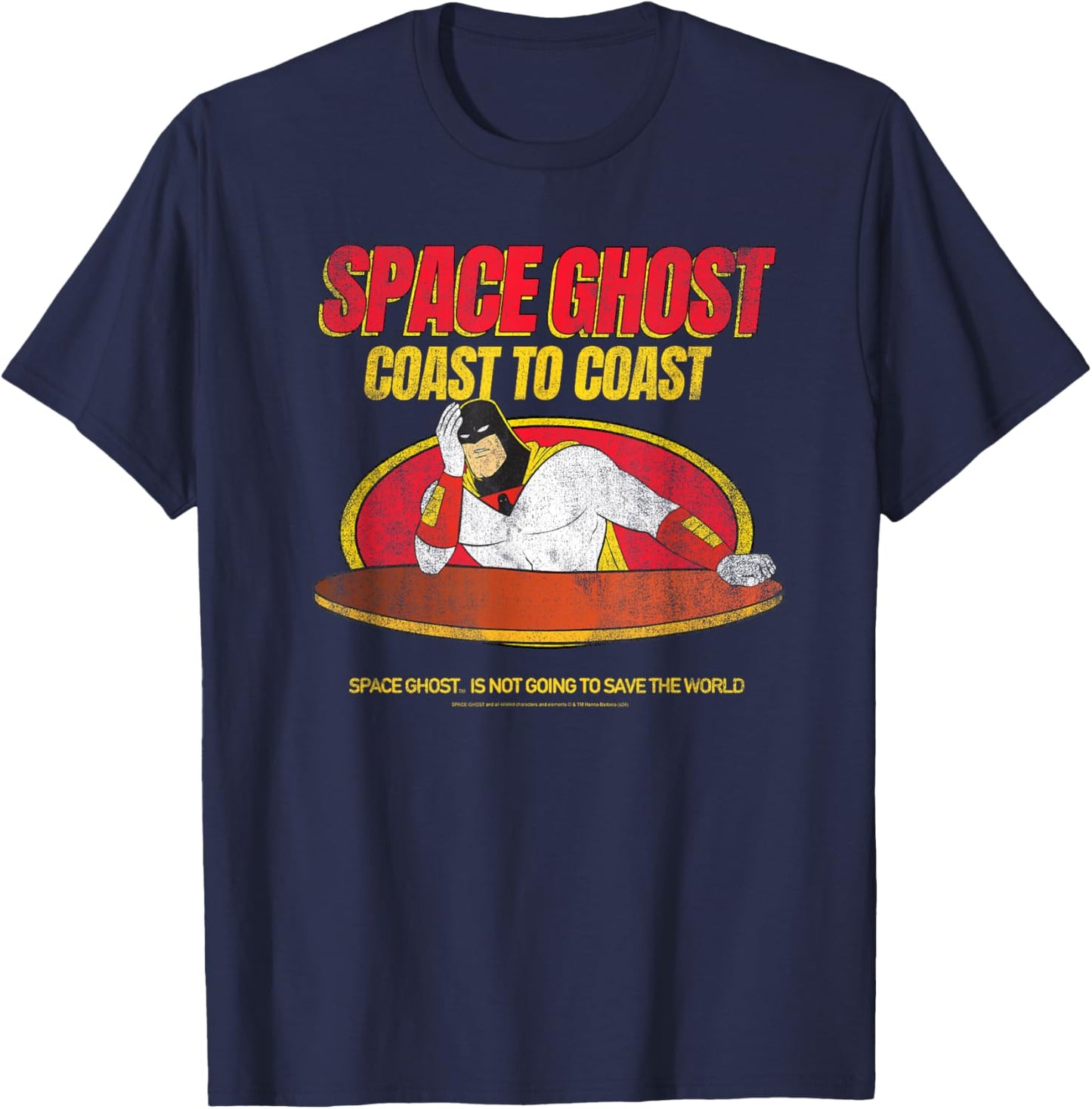 Space Ghost Coast to Coast Upset Hero T-Shirt - T-Shirt | Navy